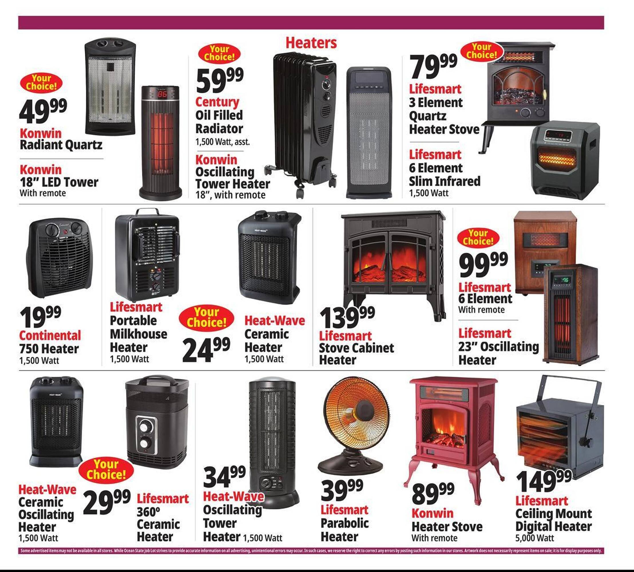 Ocean State Job Lot flyer