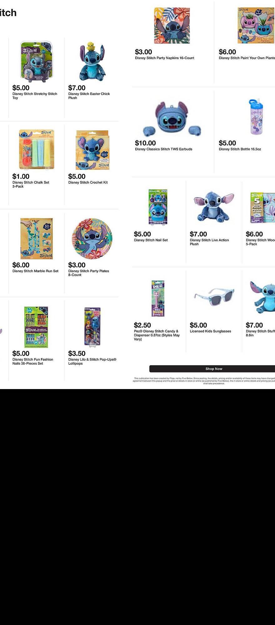 Five Below weekly ad