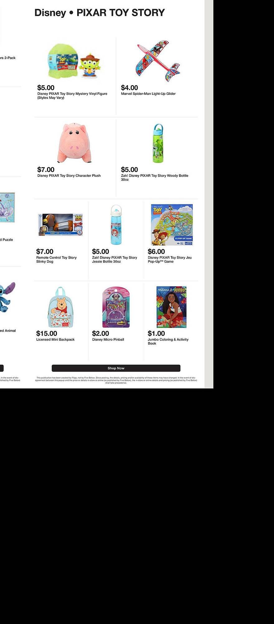 Five Below weekly ad