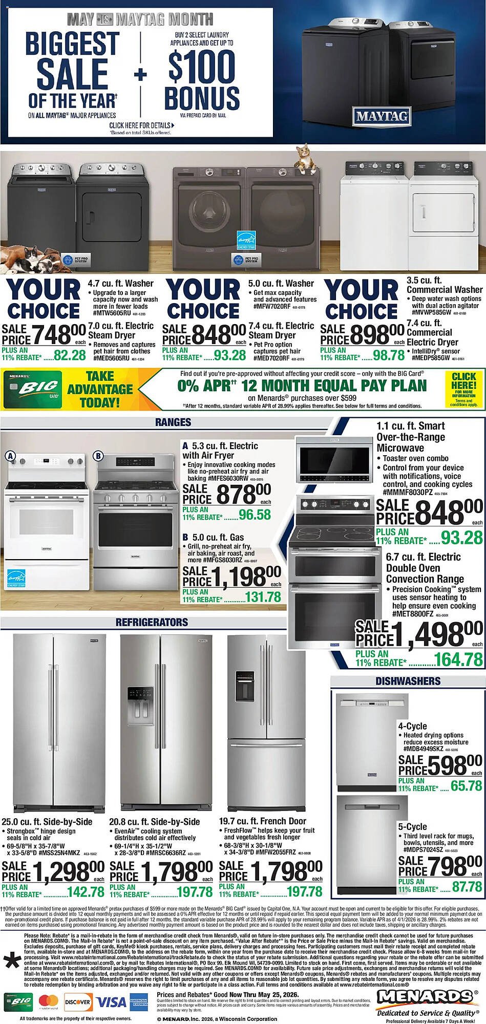 Menards weekly ad