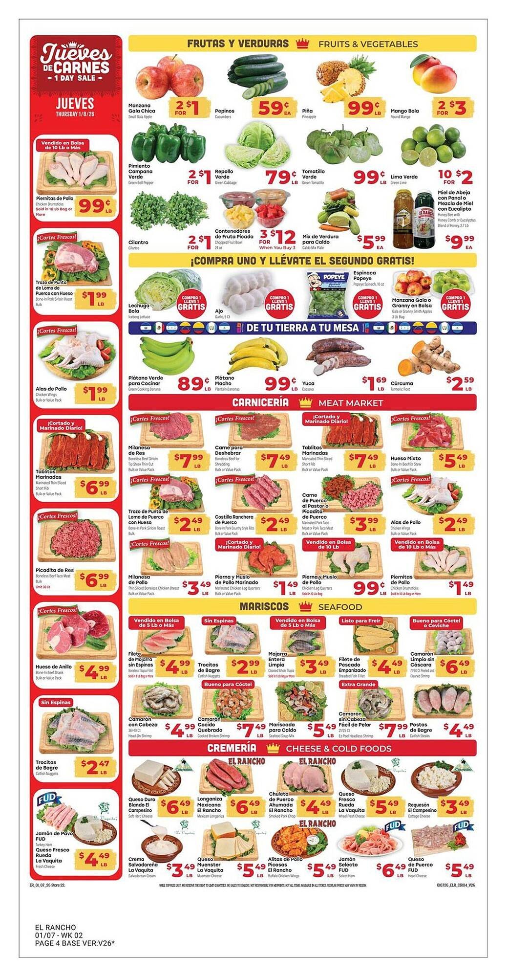 Supermercado El Rancho weekly ad