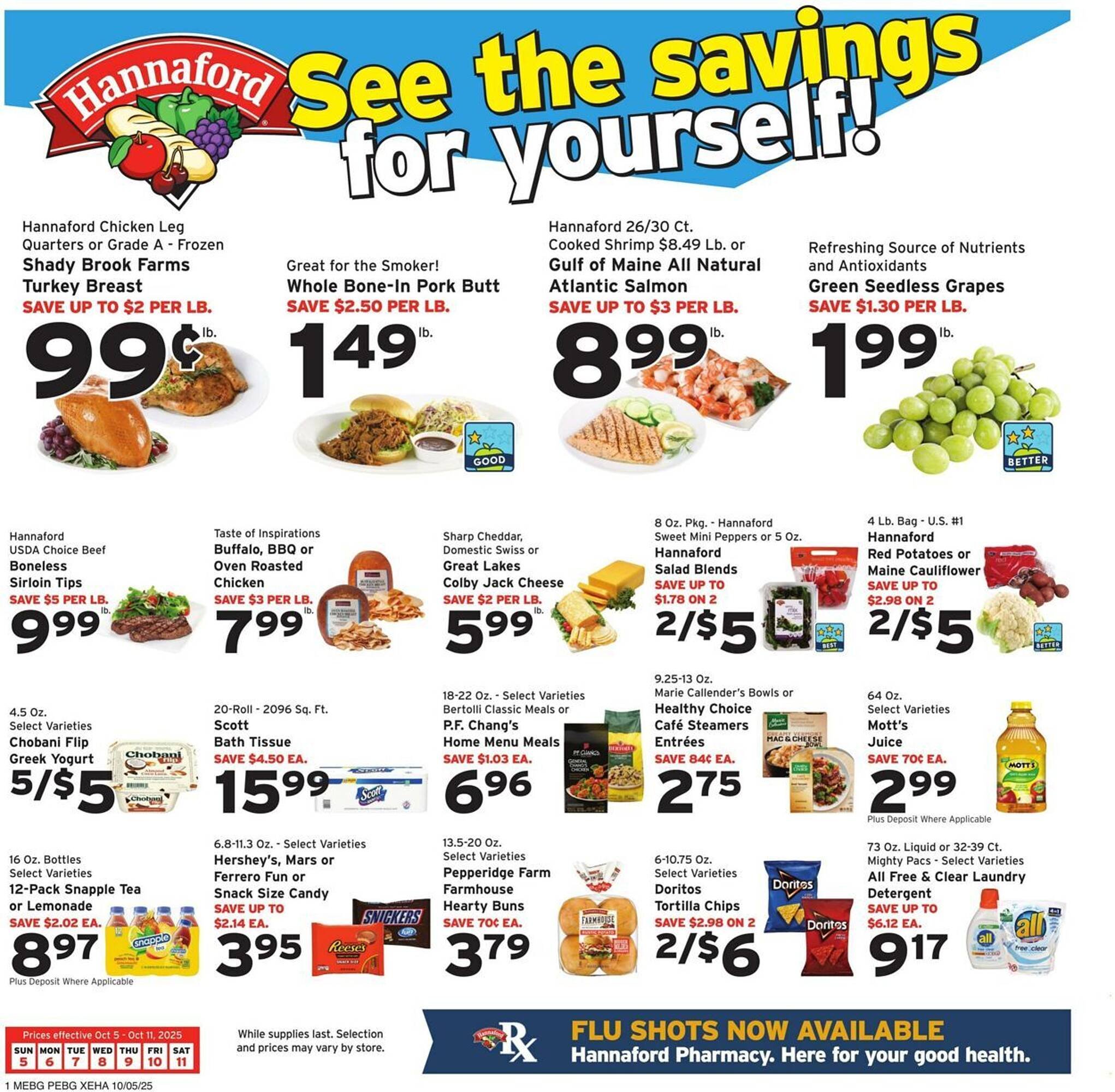 Hannaford flyer (2025-10-05 - 2025-10-11) | 1