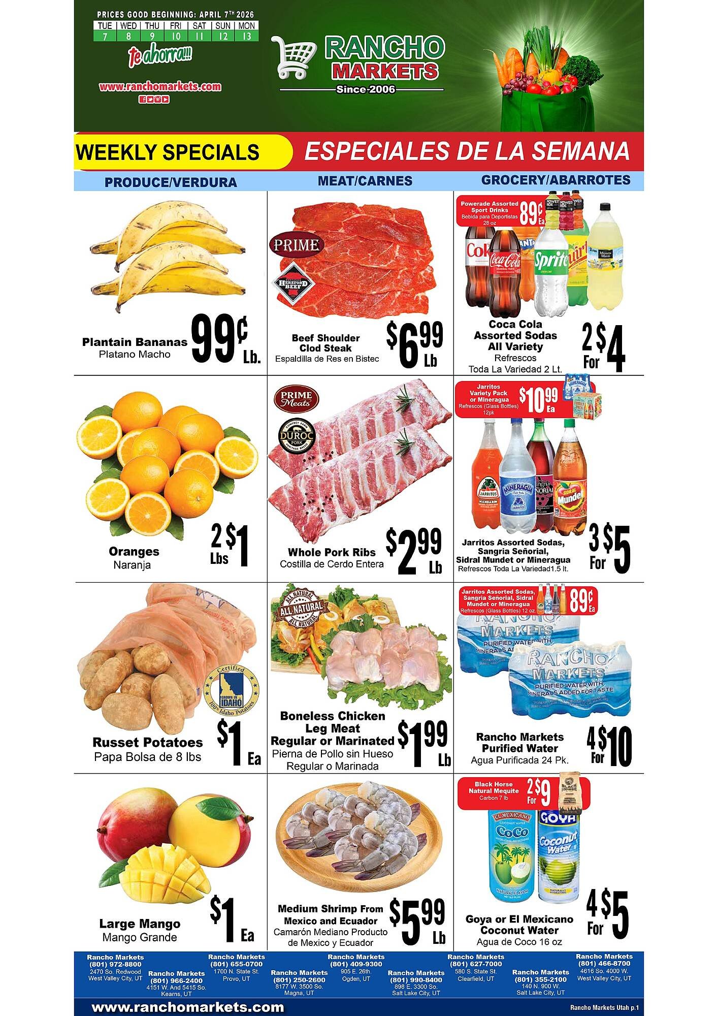 Rancho Markets weekly ad