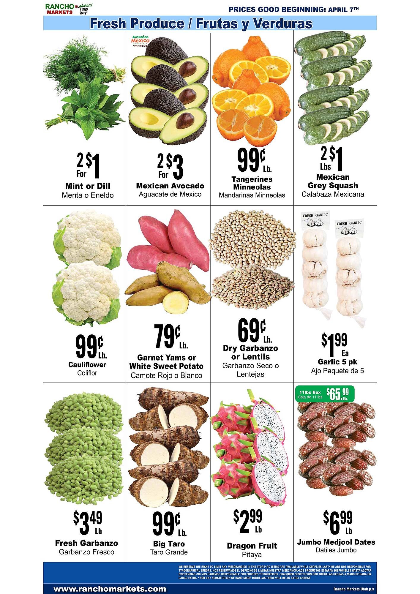 Rancho Markets weekly ad