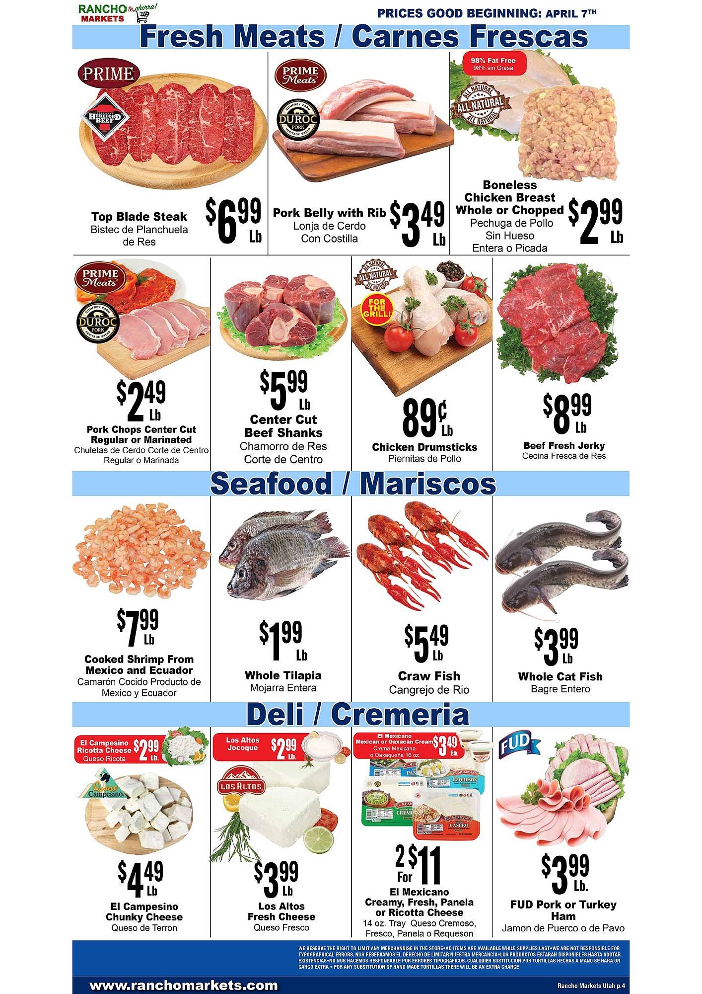 Rancho Markets weekly ad
