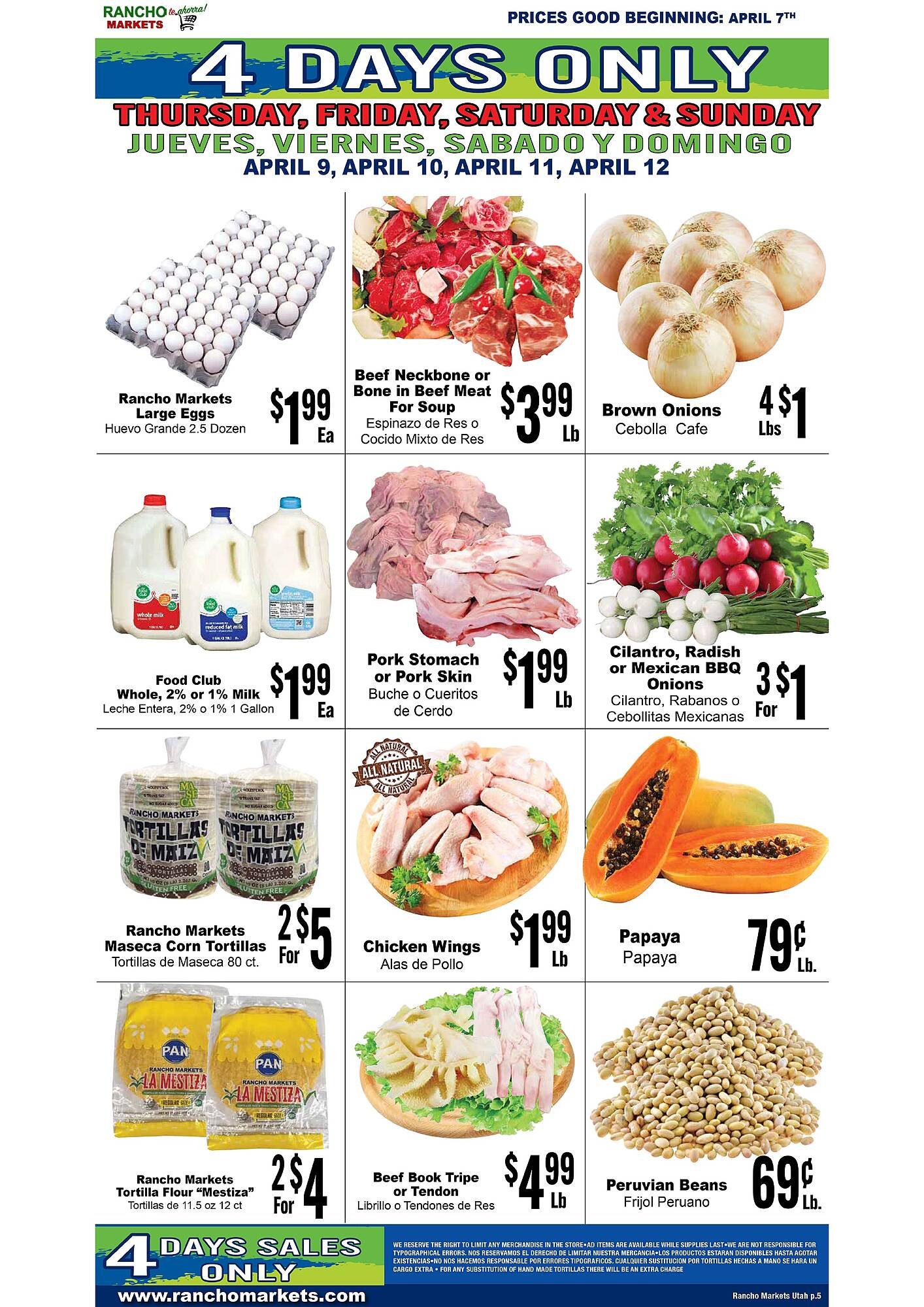 Rancho Markets weekly ad