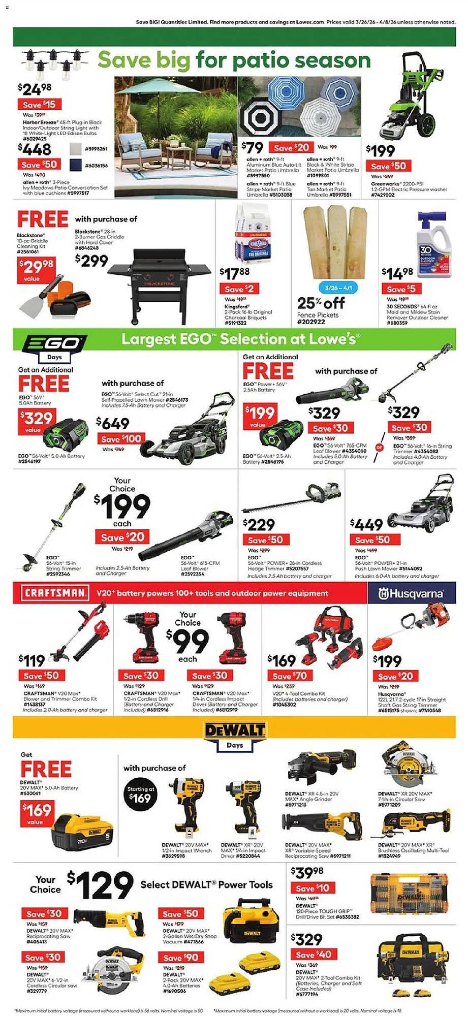 Lowe's weekly ad