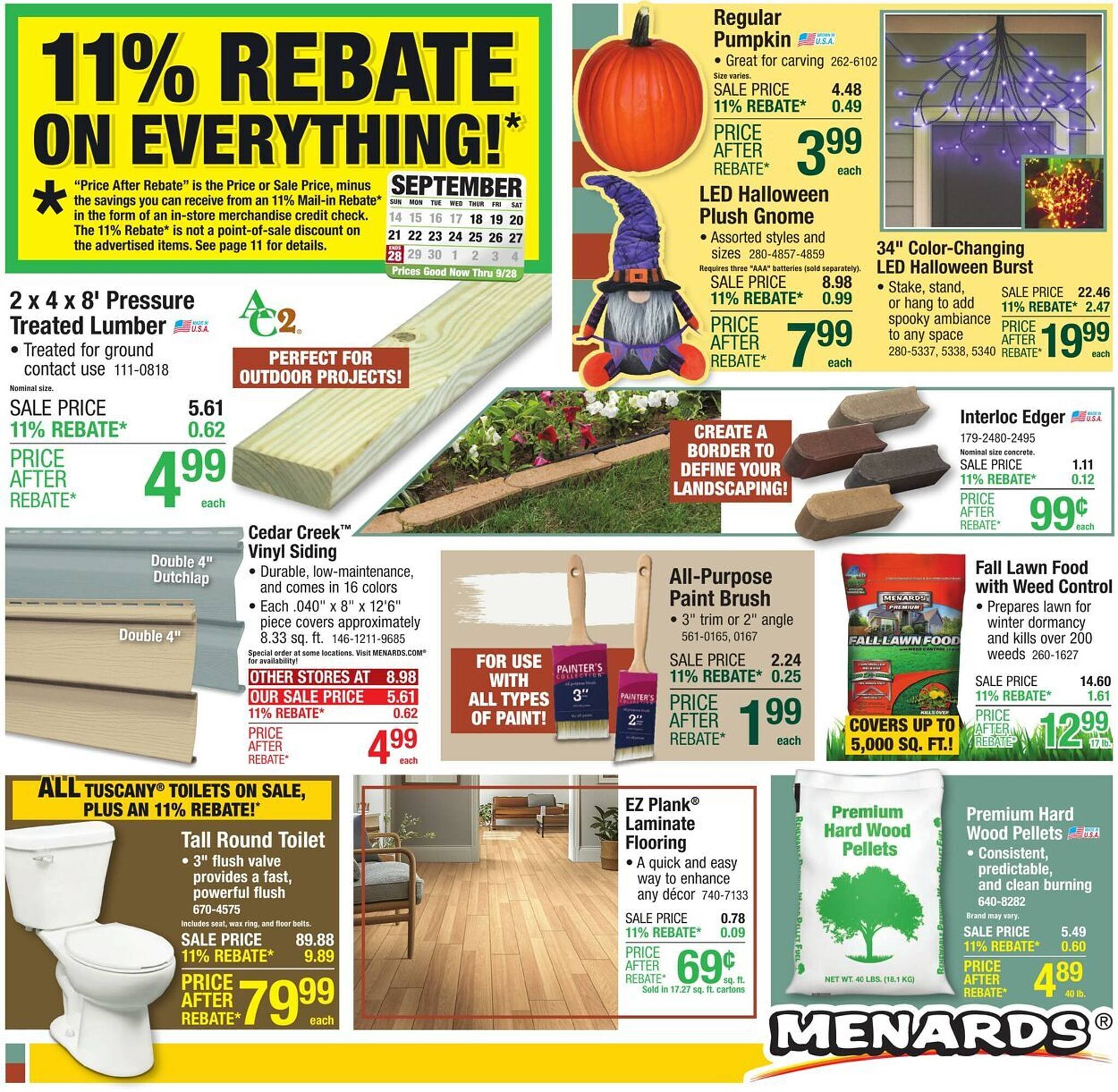 Menards weekly ad (2025-09-17 - 2025-09-28) | 1