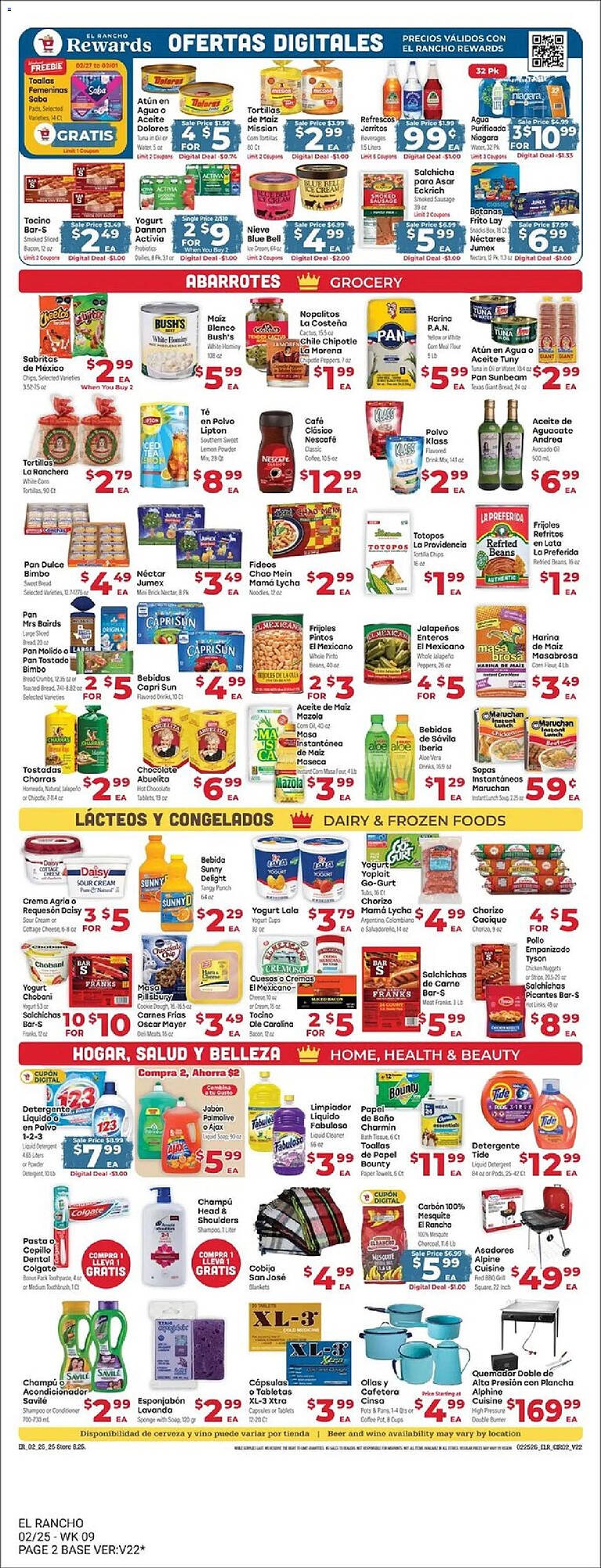 Supermercado El Rancho weekly ad
