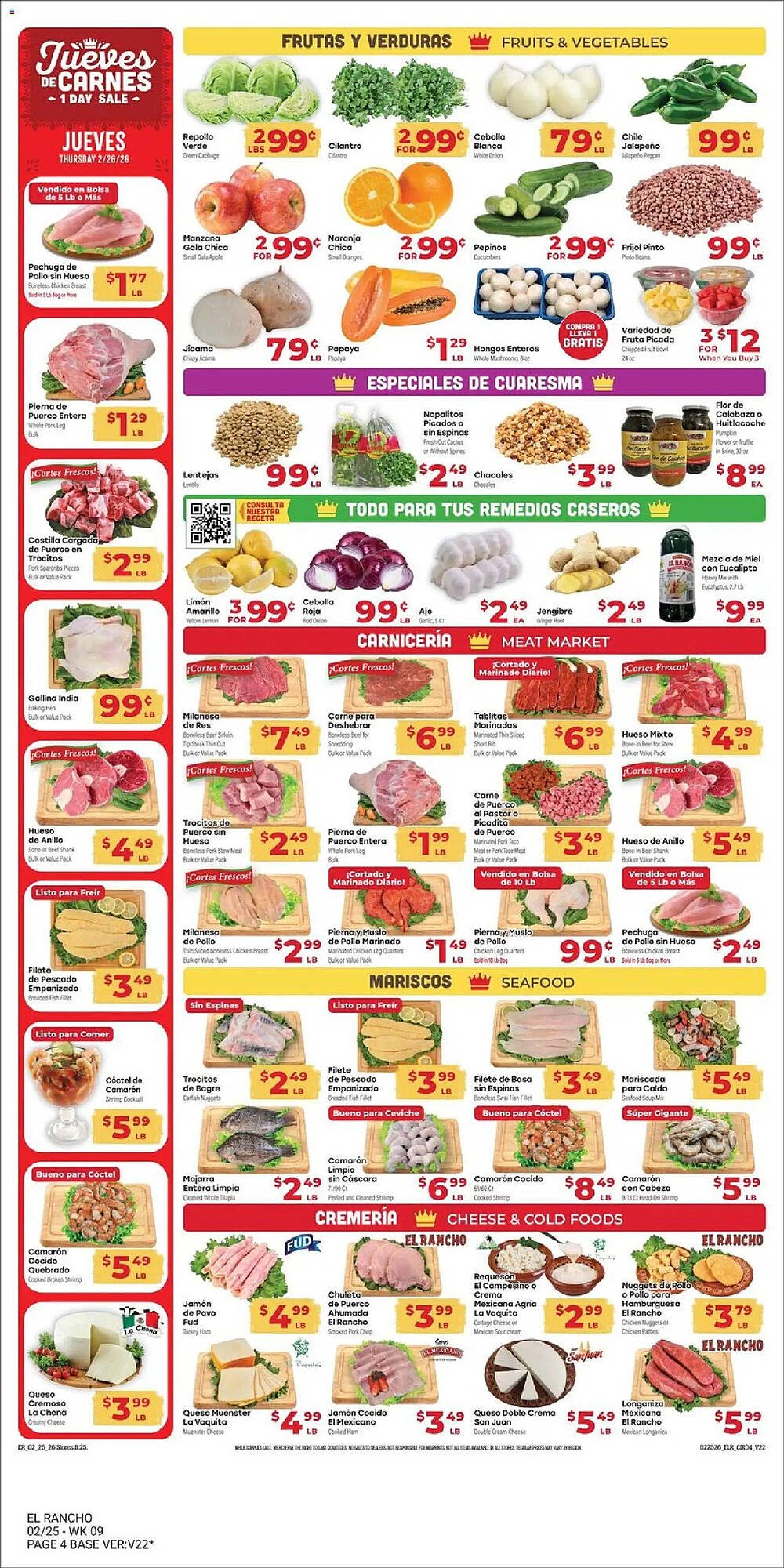 Supermercado El Rancho weekly ad
