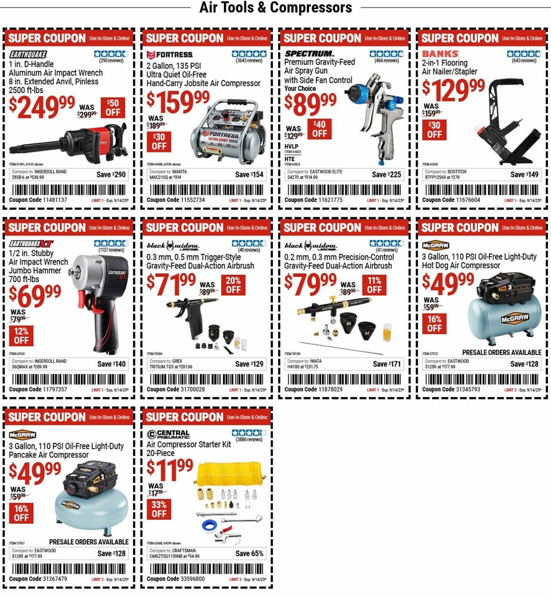 Harbor Freight Tools weekly ad (2025-09-08 - 2025-09-17) | 1