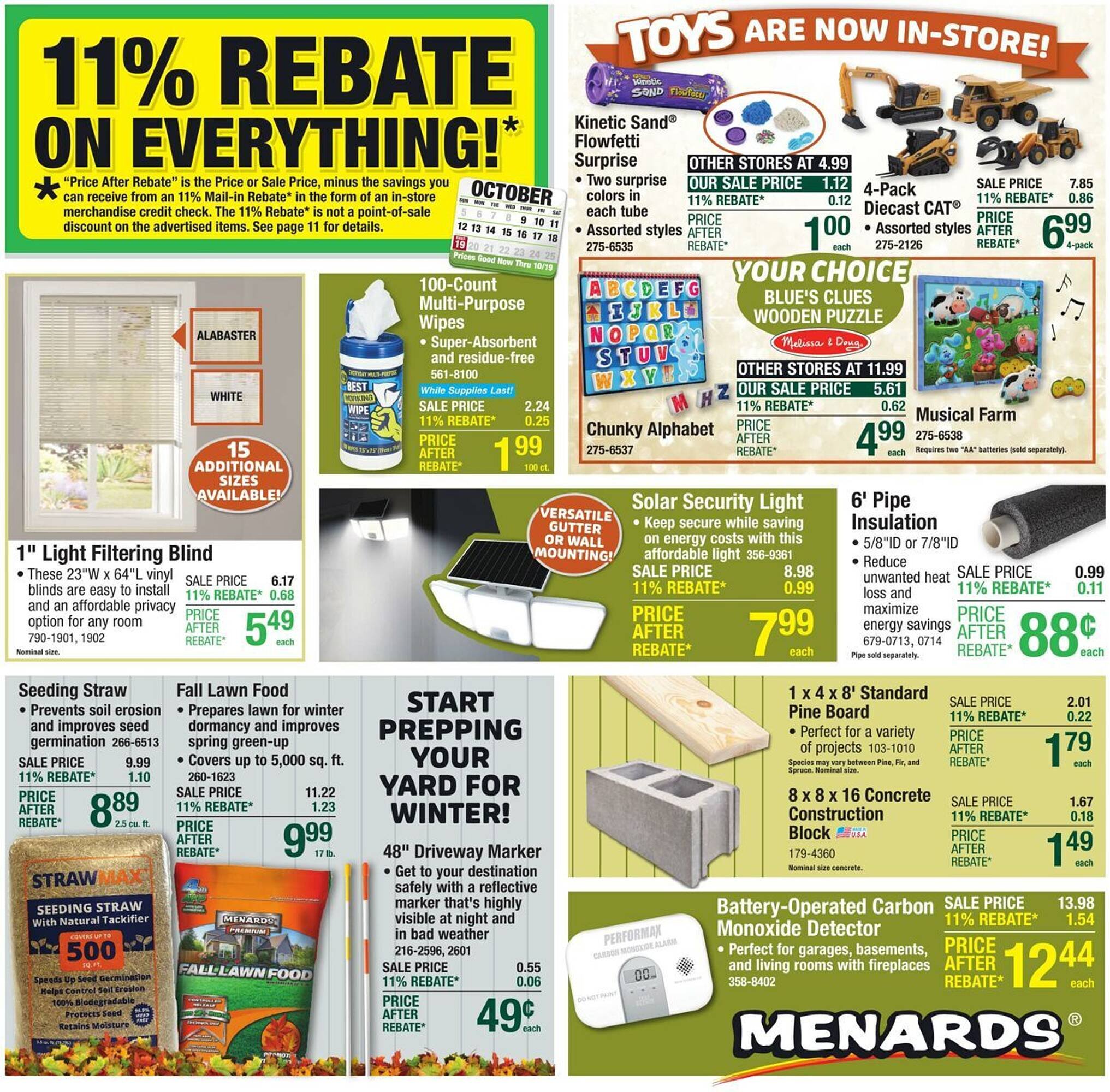 Menards weekly ad (2025-10-08 - 2025-10-19) | 1