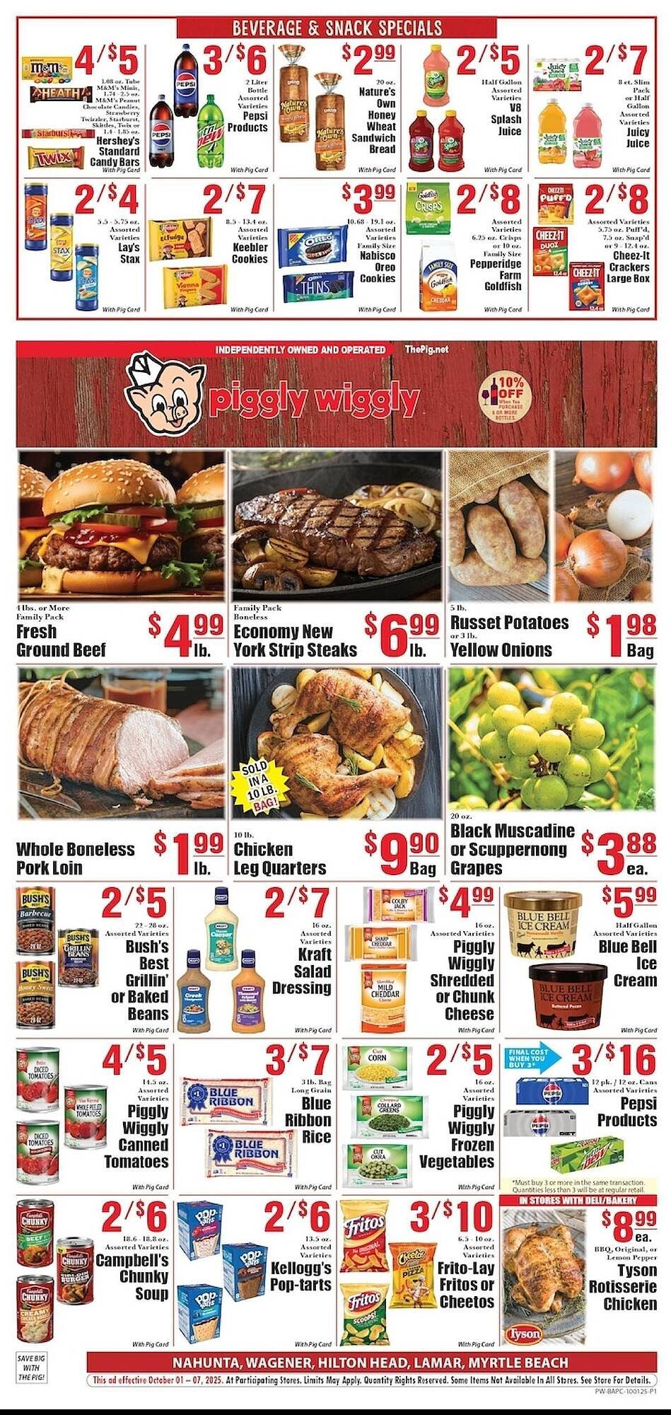 Piggly Wiggly weekly ad (2025-10-01 - 2025-10-07) | 1