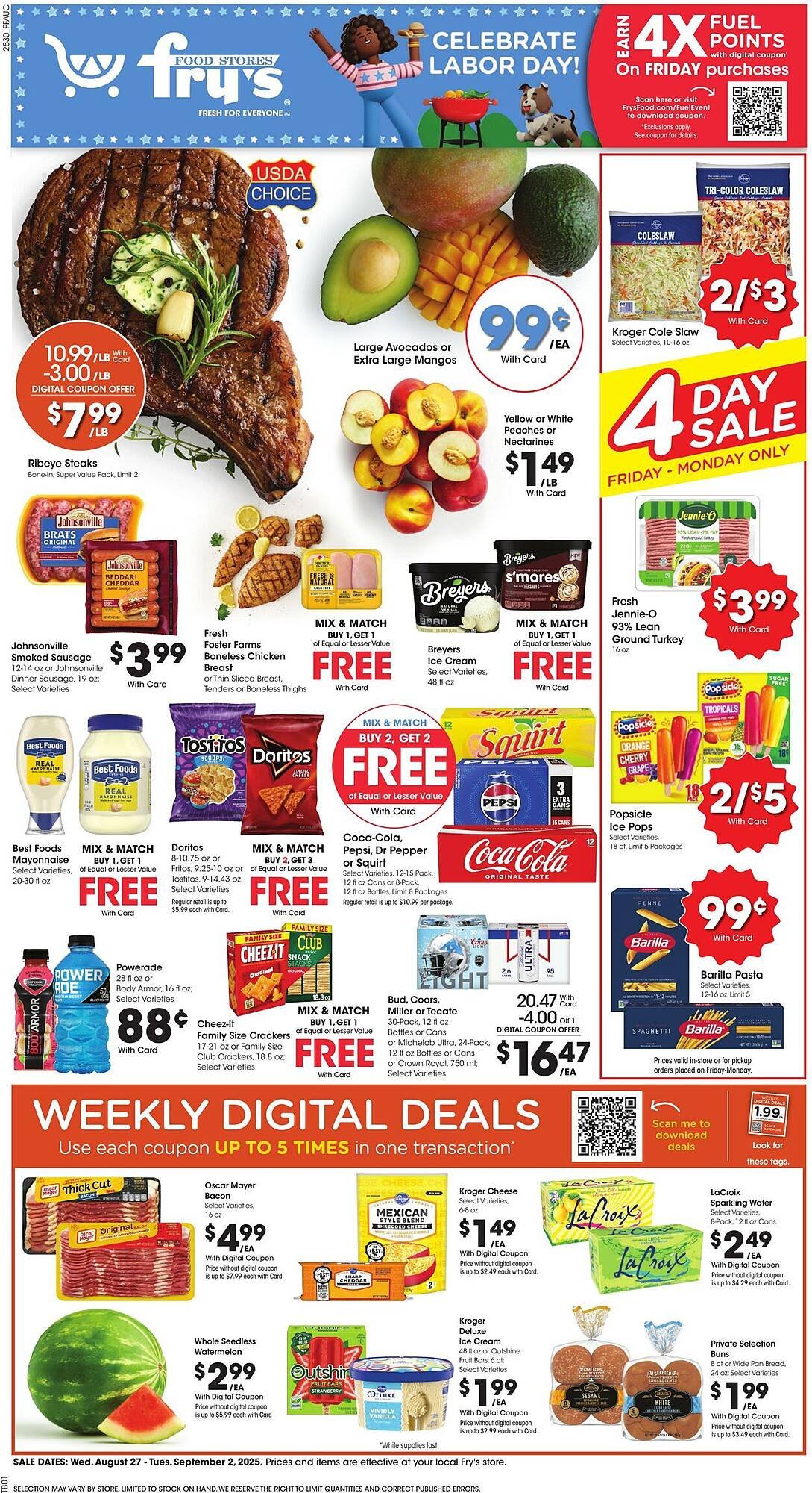 Fry&#039;s Weekly Ad (2025-08-27 - 2025-09-02) | 1