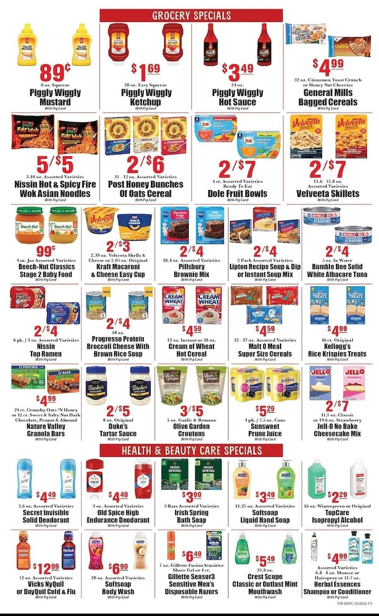 Piggly Wiggly weekly ad