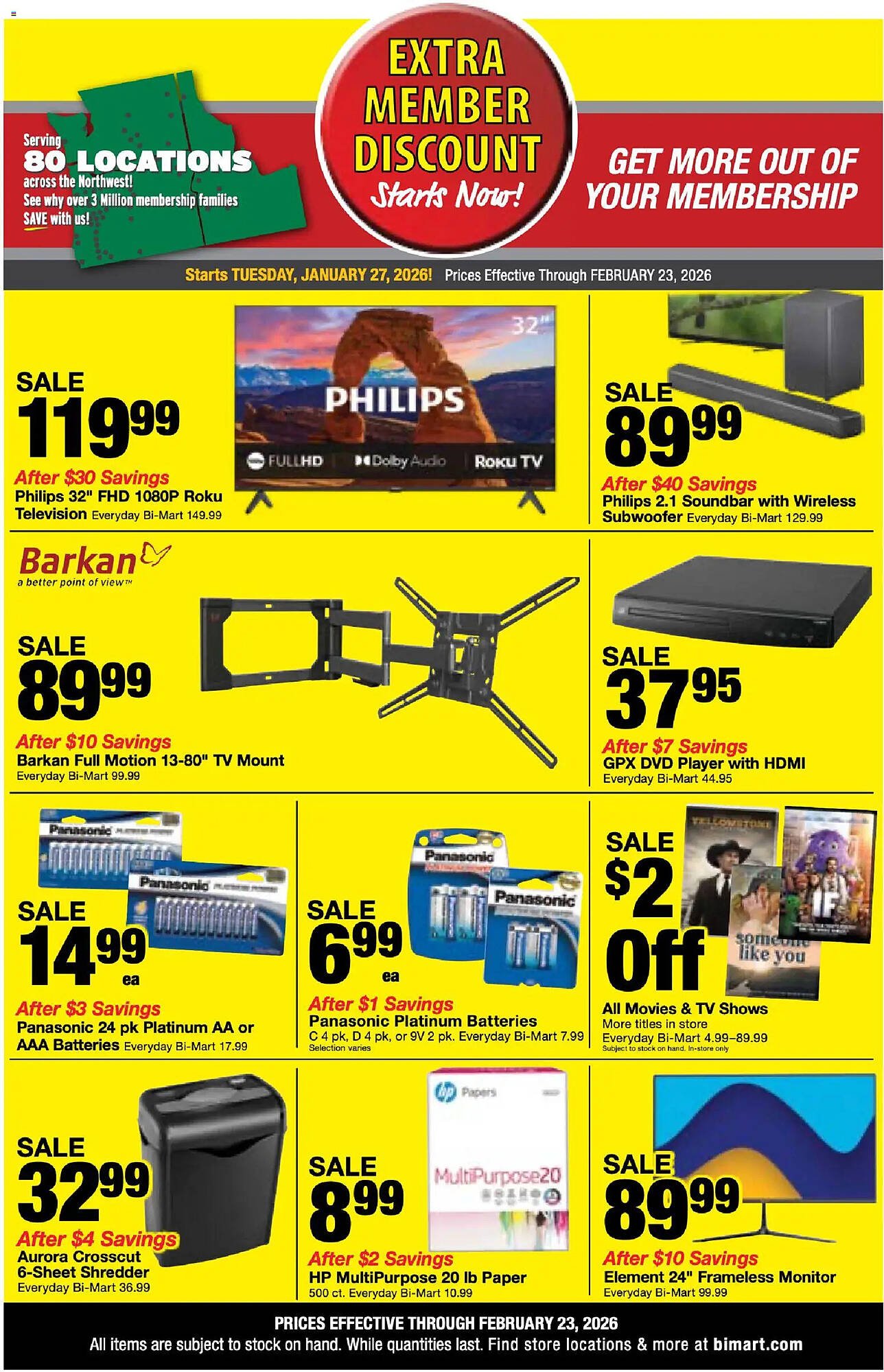 Bi-Mart weekly ad