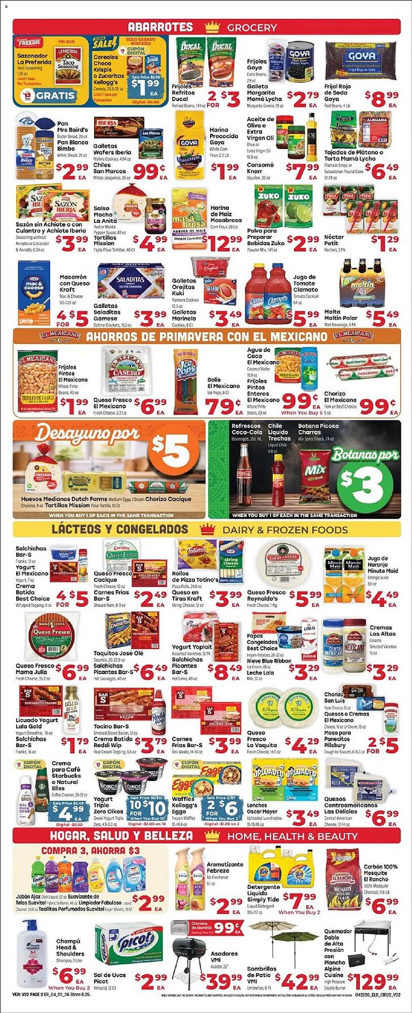 Supermercado El Rancho weekly ad