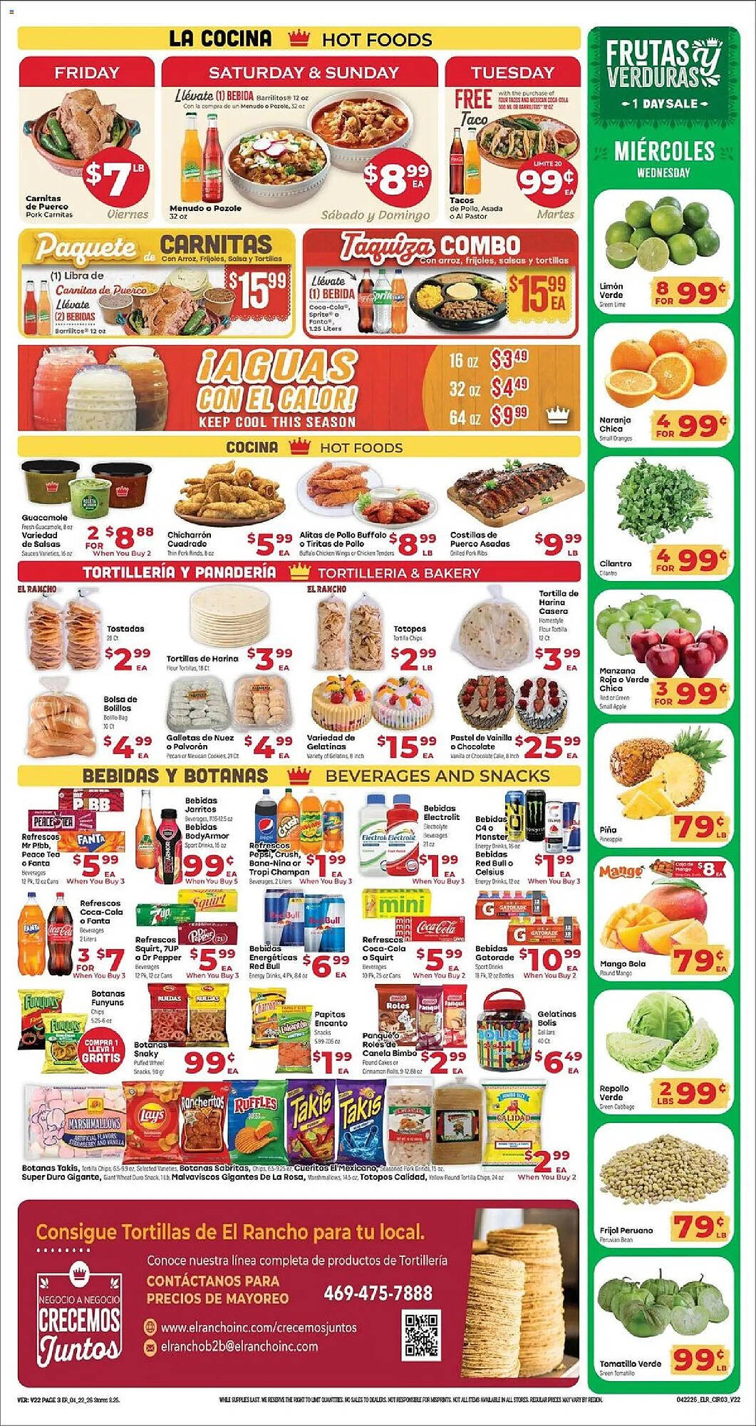 Supermercado El Rancho weekly ad