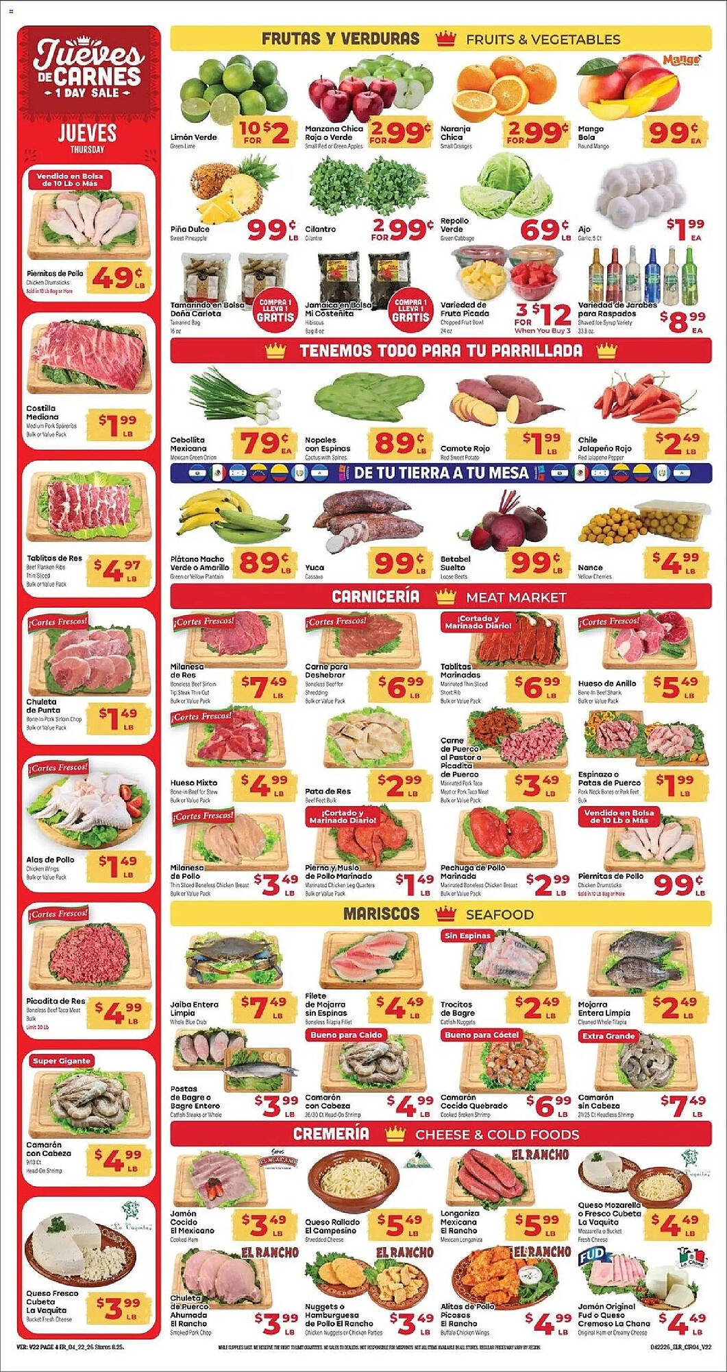 Supermercado El Rancho weekly ad