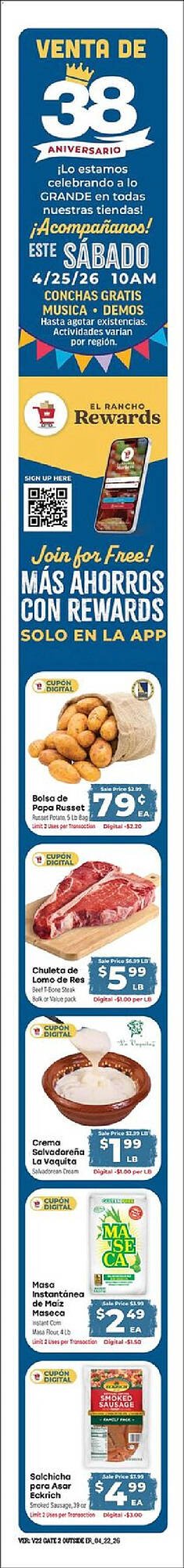Supermercado El Rancho weekly ad