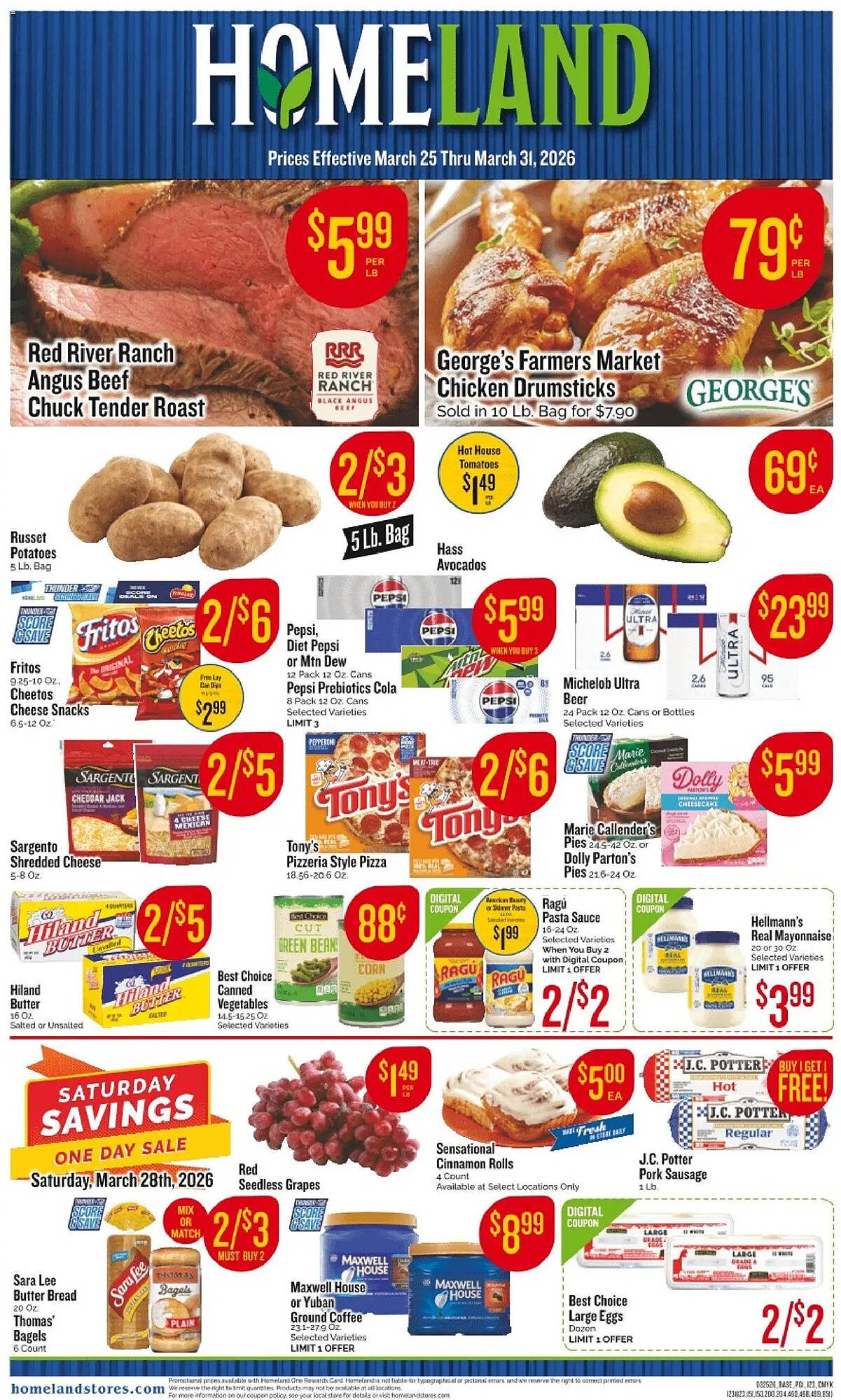 Homeland Market weekly ad