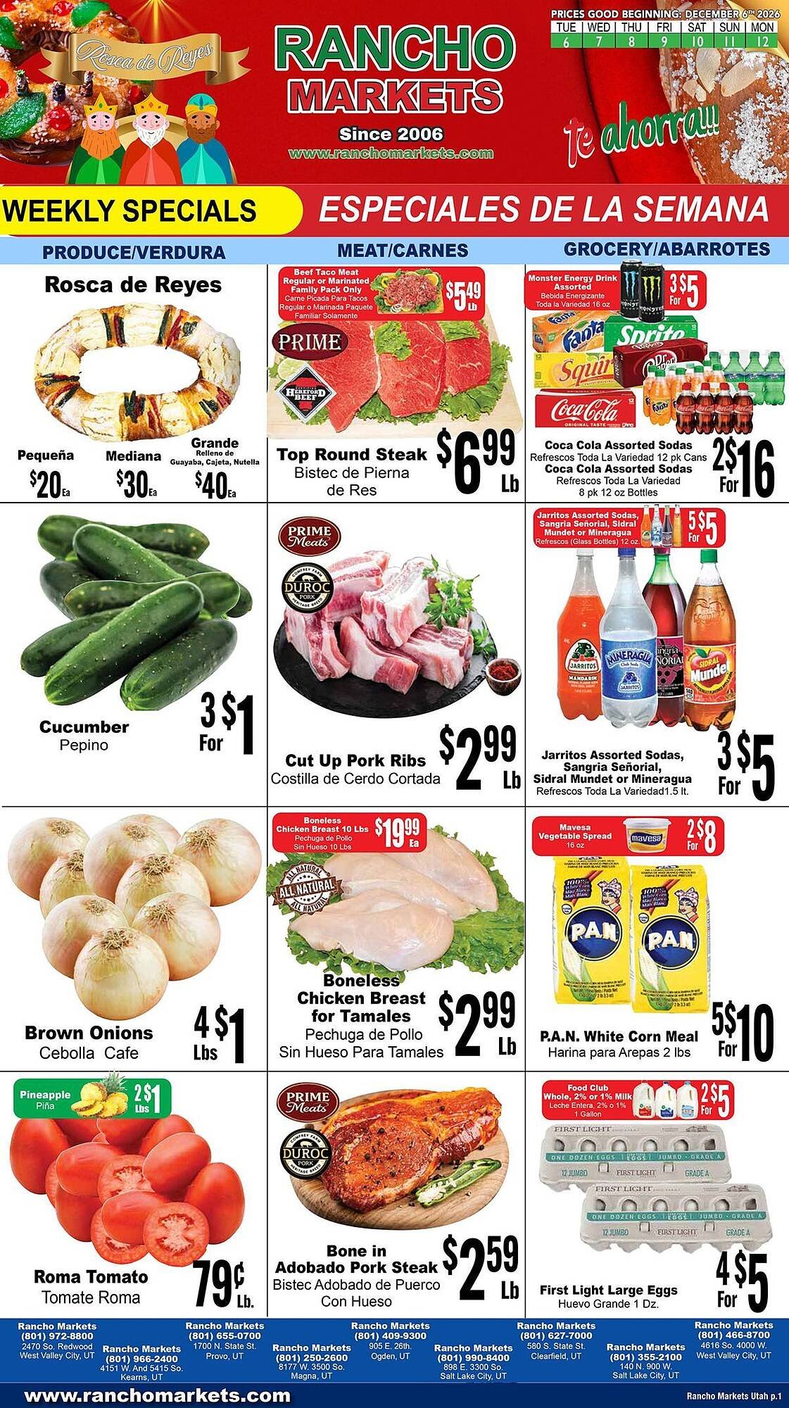 Rancho Markets weekly ad
