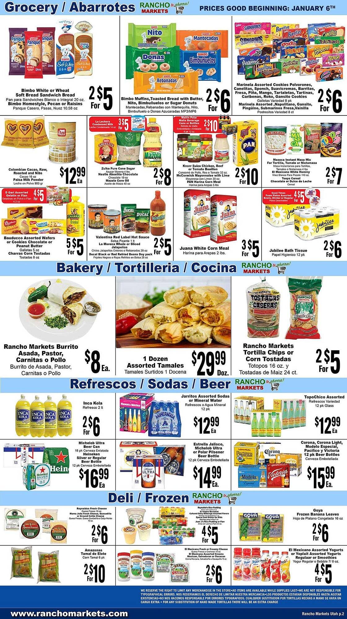 Rancho Markets weekly ad