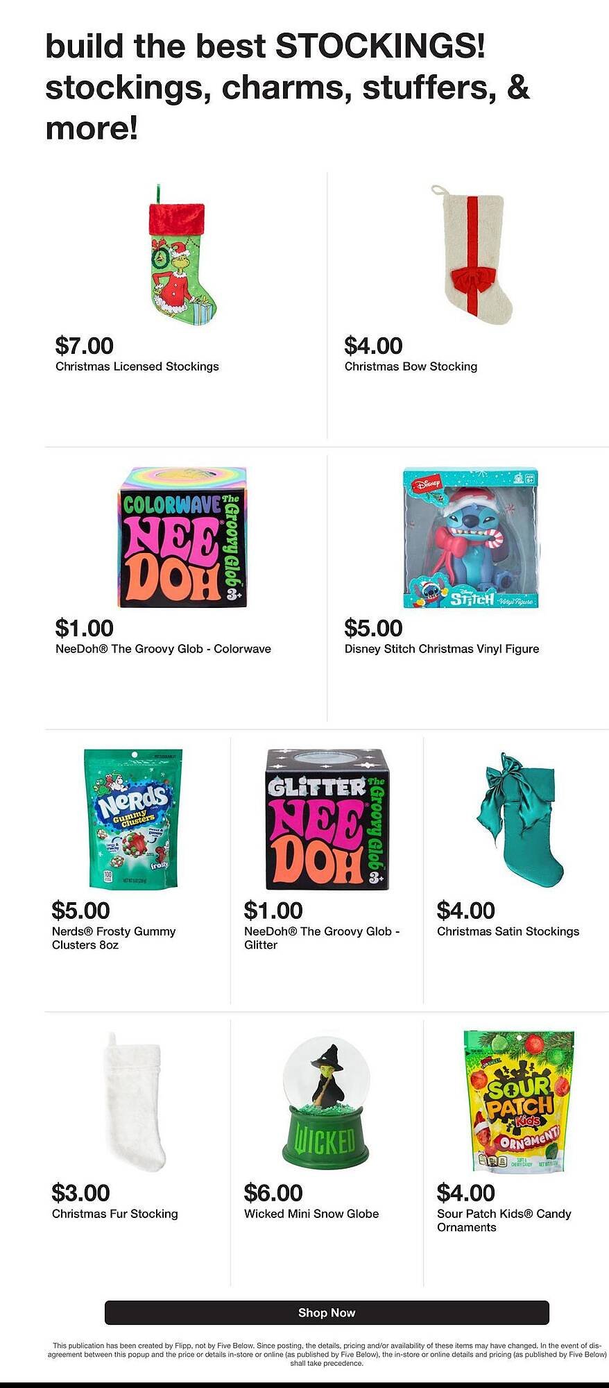 Five Below weekly ad