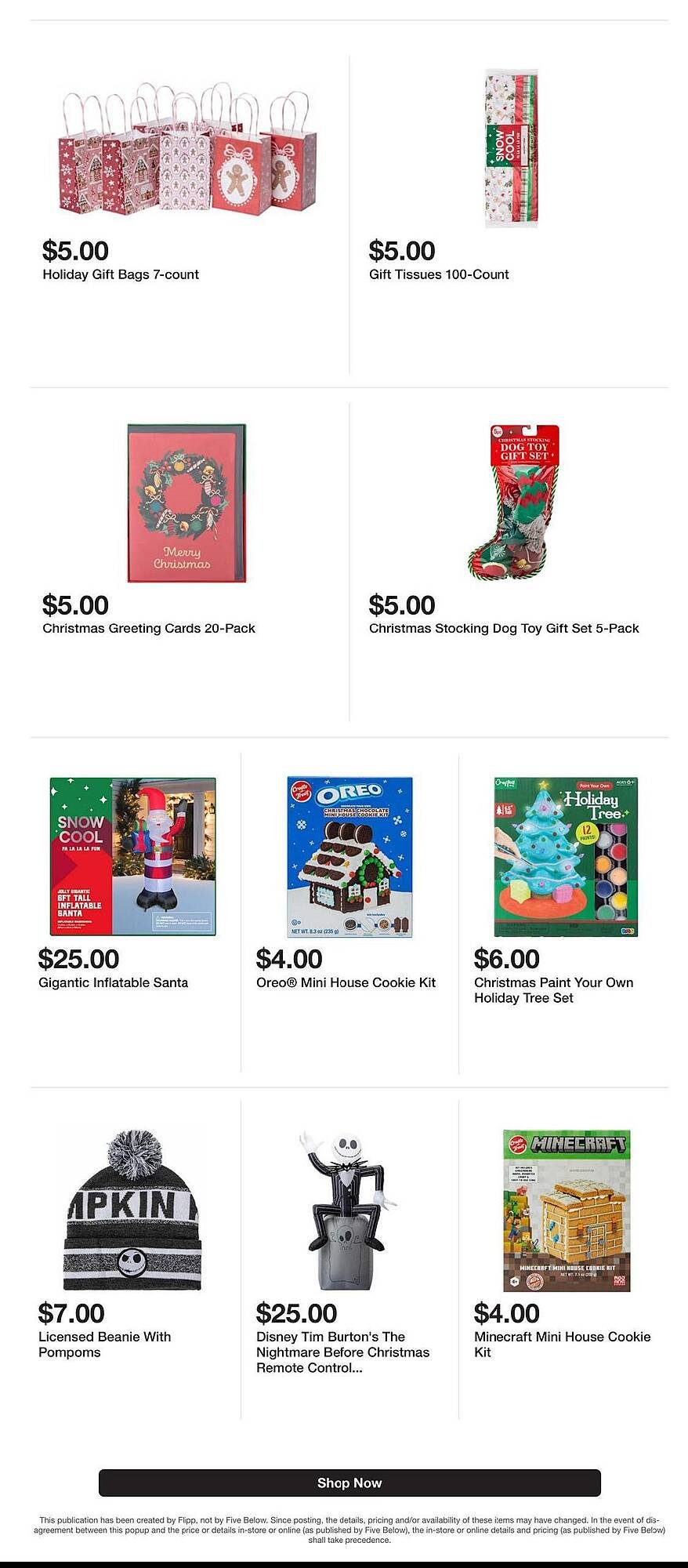 Five Below weekly ad