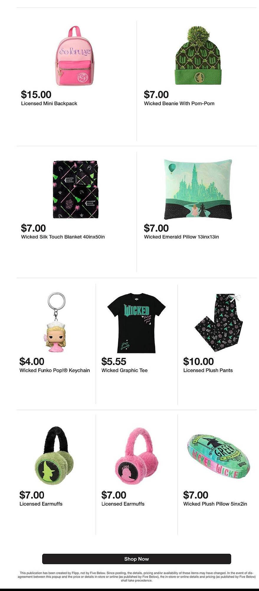 Five Below weekly ad