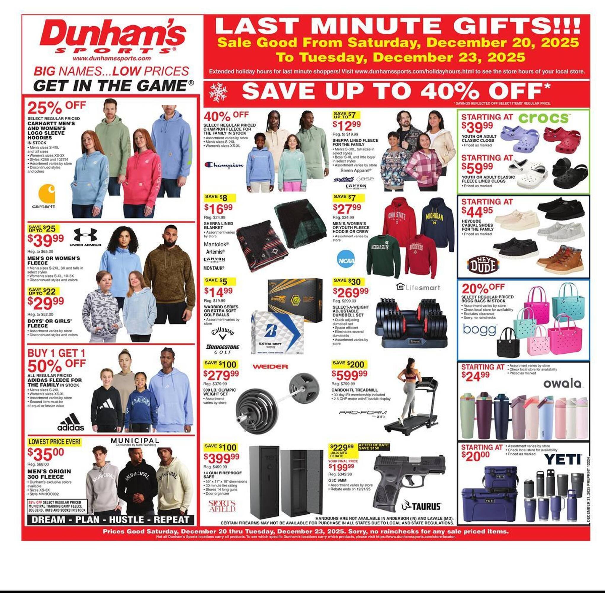 Dunham's Sports weekly ad