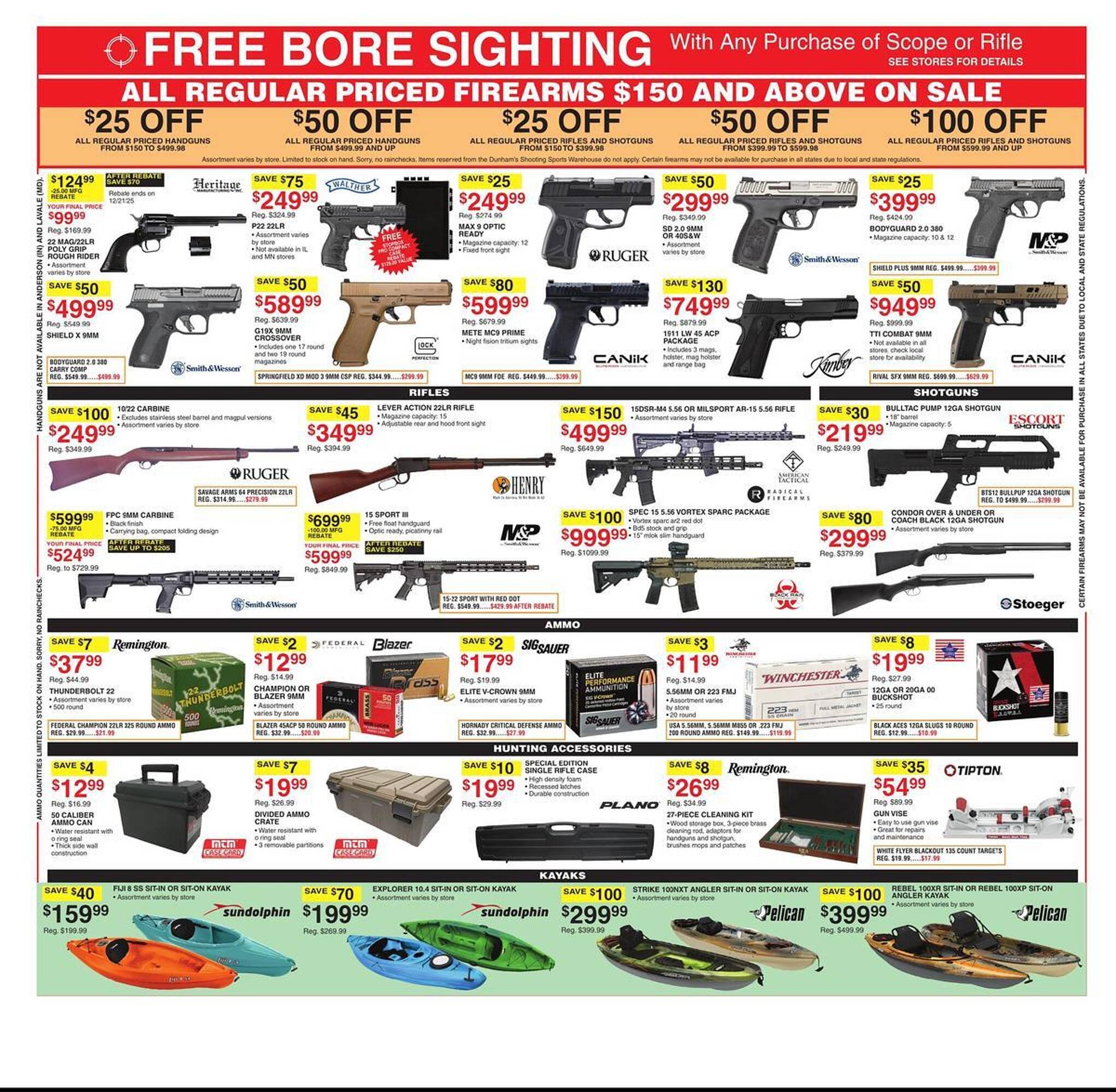 Dunham's Sports weekly ad