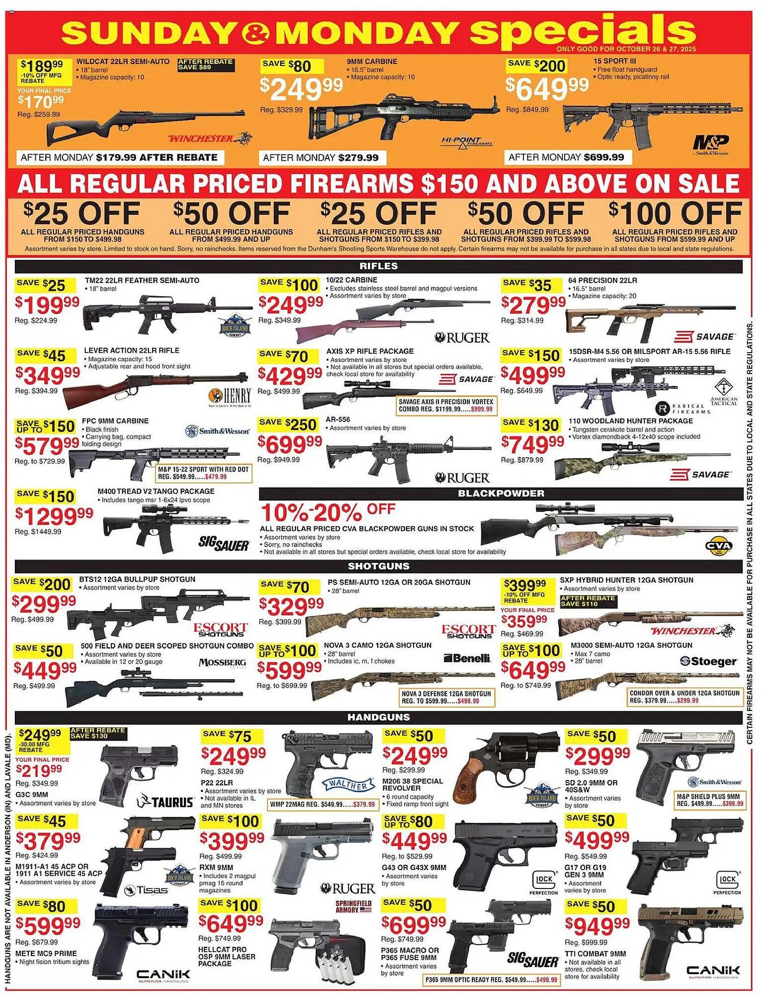 Dunham&#039;s Sports weekly ad (2025-10-25 - 2025-10-30) | 2