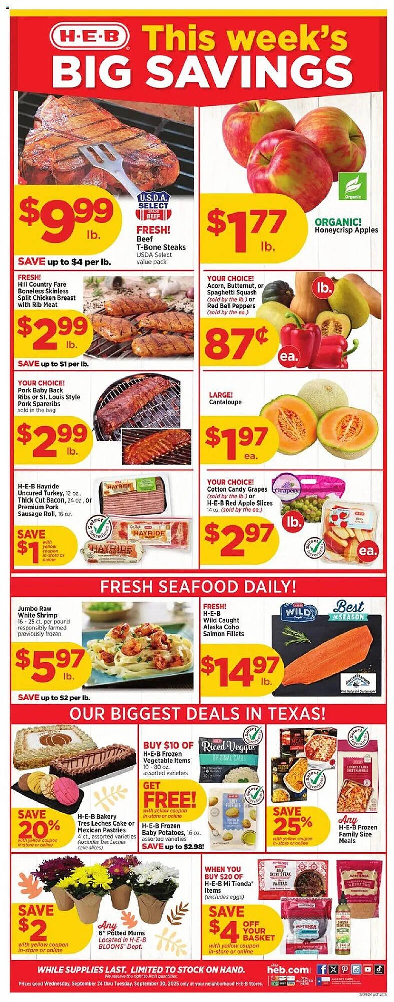 H-E-B weekly ad (2025-09-24 - 2025-10-01) | 1