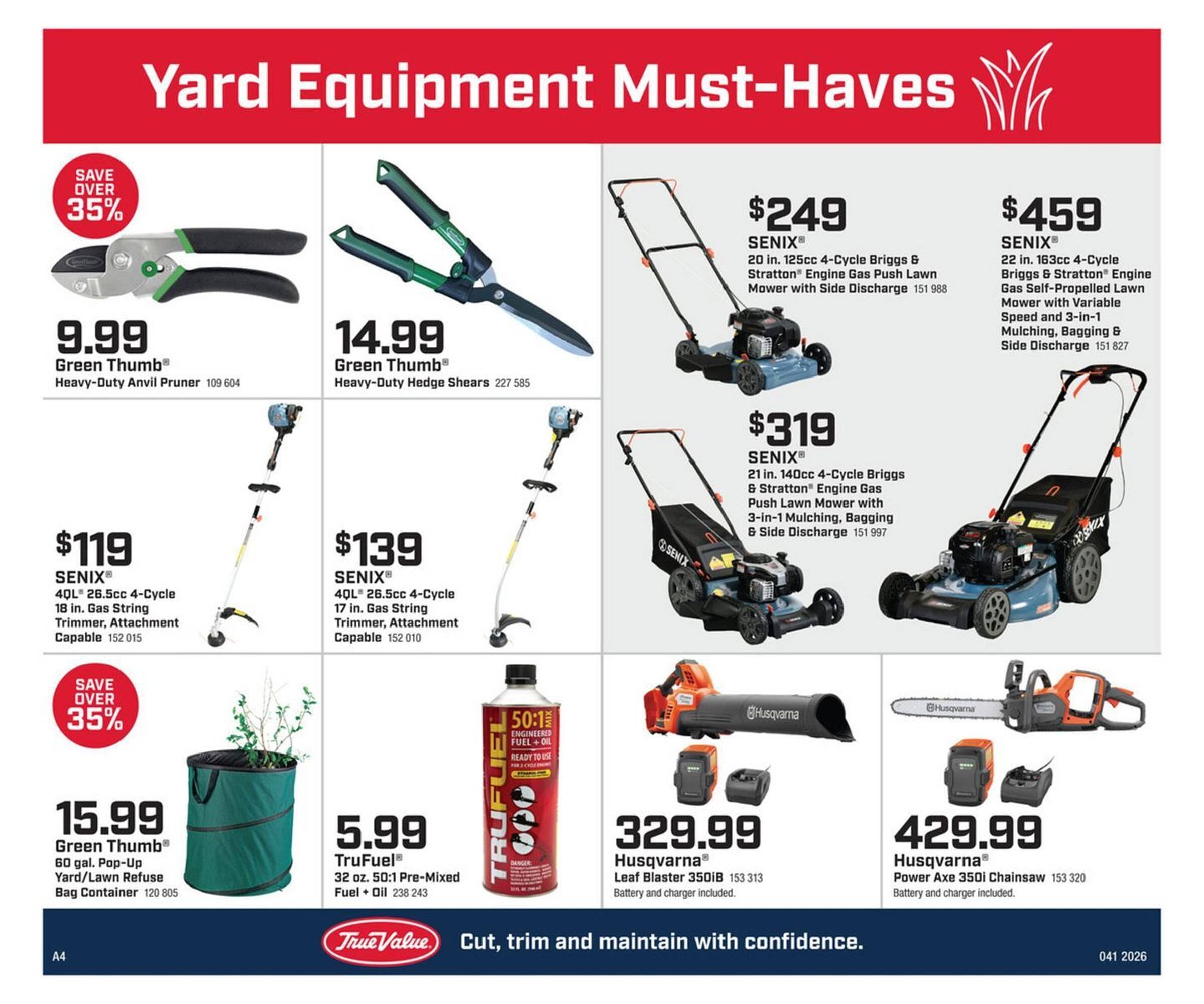 True Value weekly ad