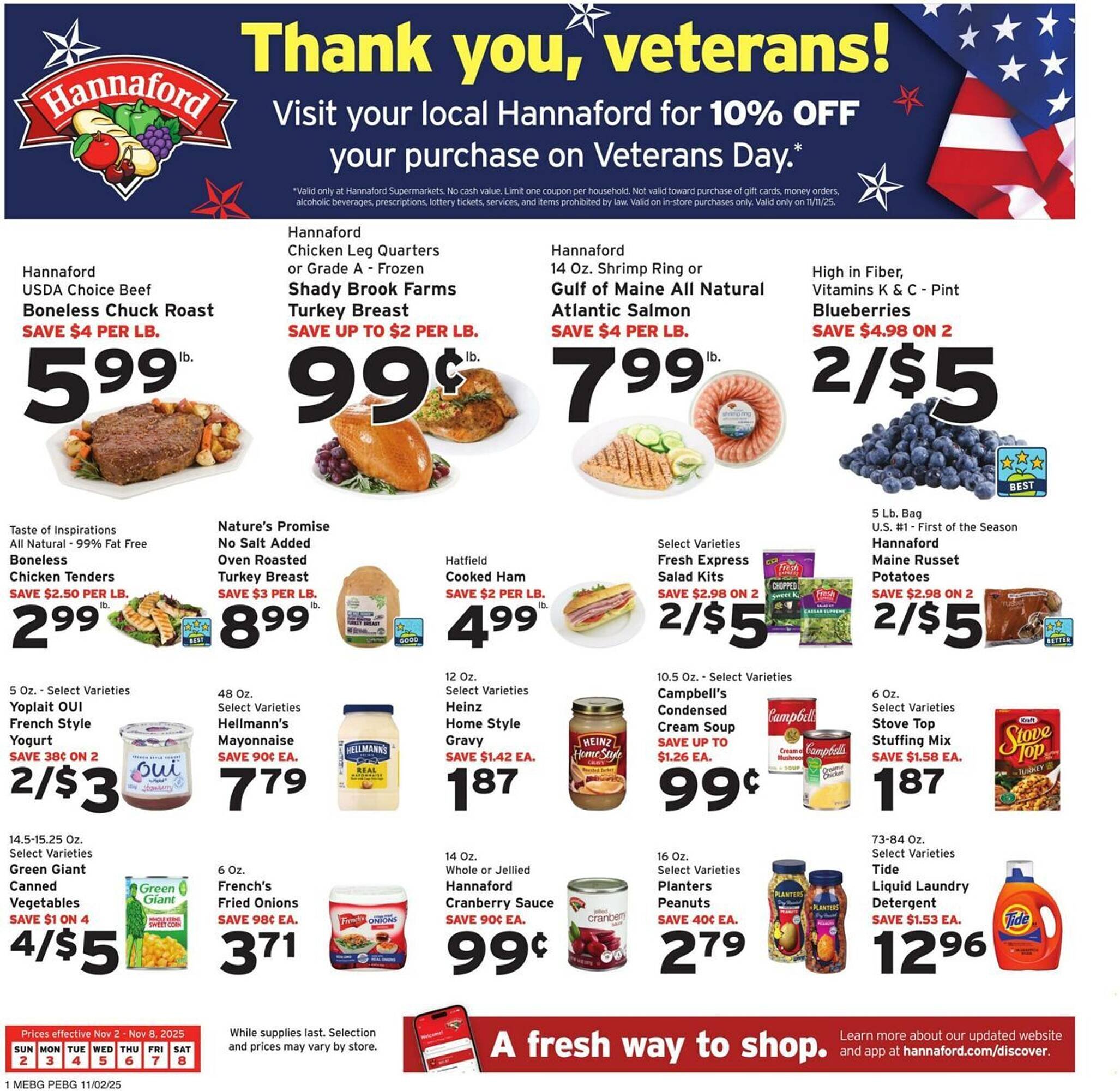 Hannaford flyer (2025-11-02 - 2025-11-08) | 1