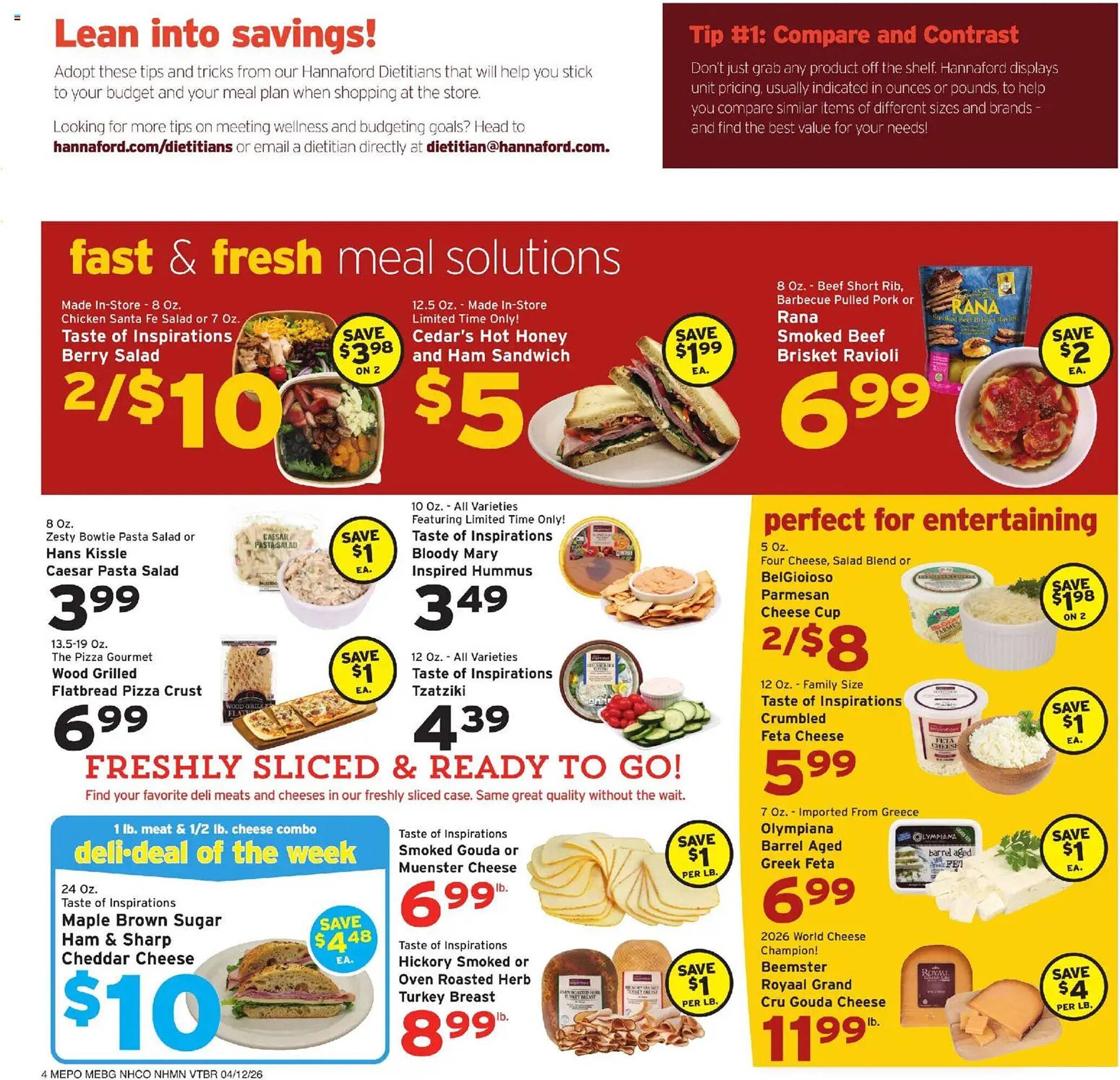 Hannaford flyer