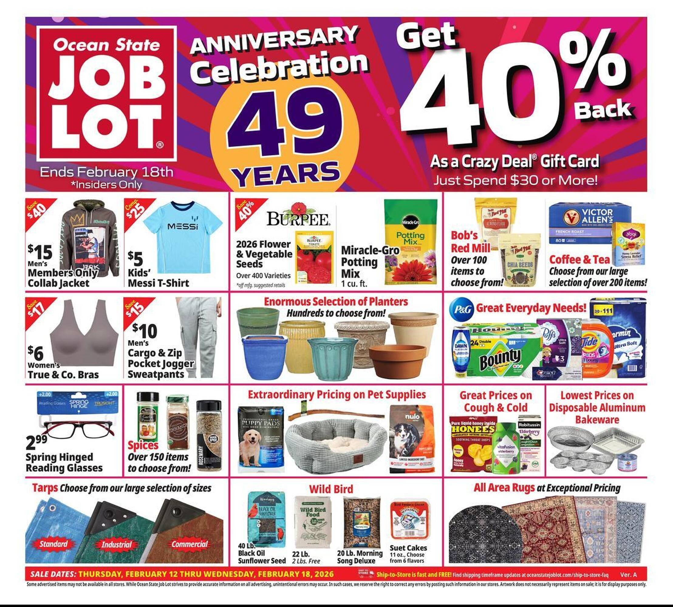 Ocean State Job Lot flyer