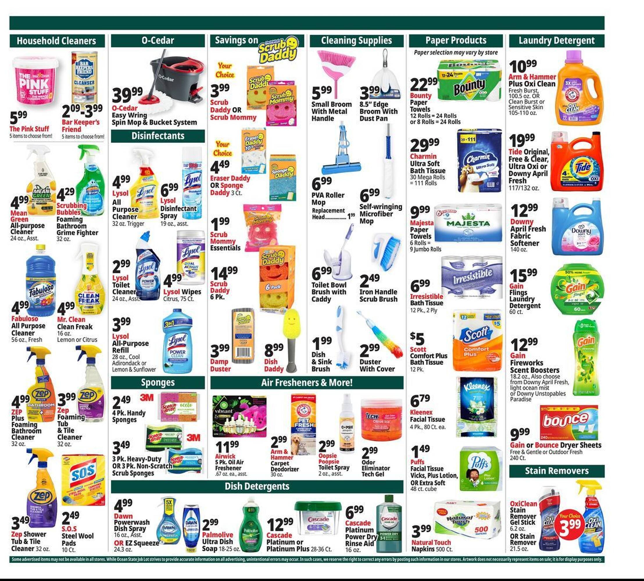 Ocean State Job Lot flyer