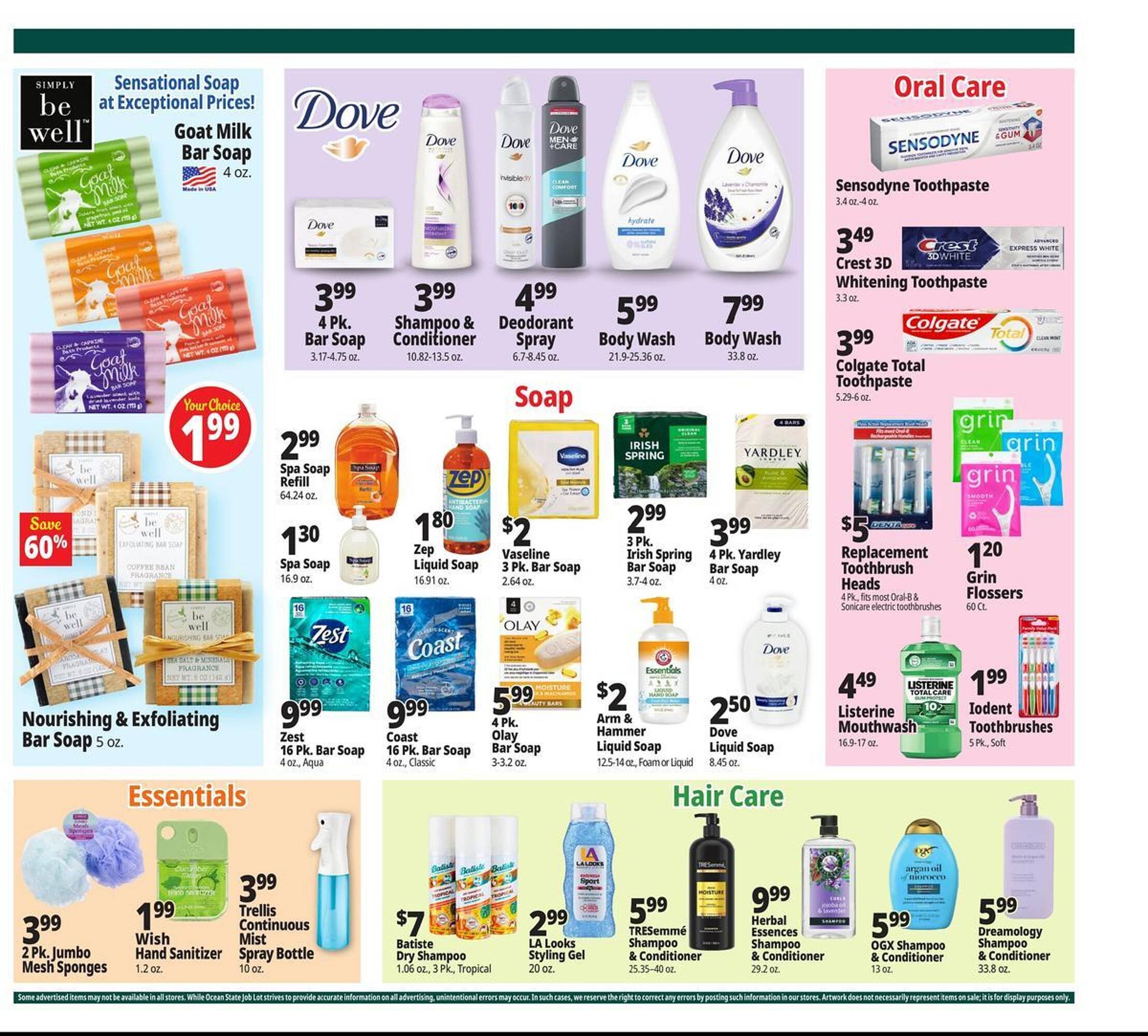 Ocean State Job Lot flyer