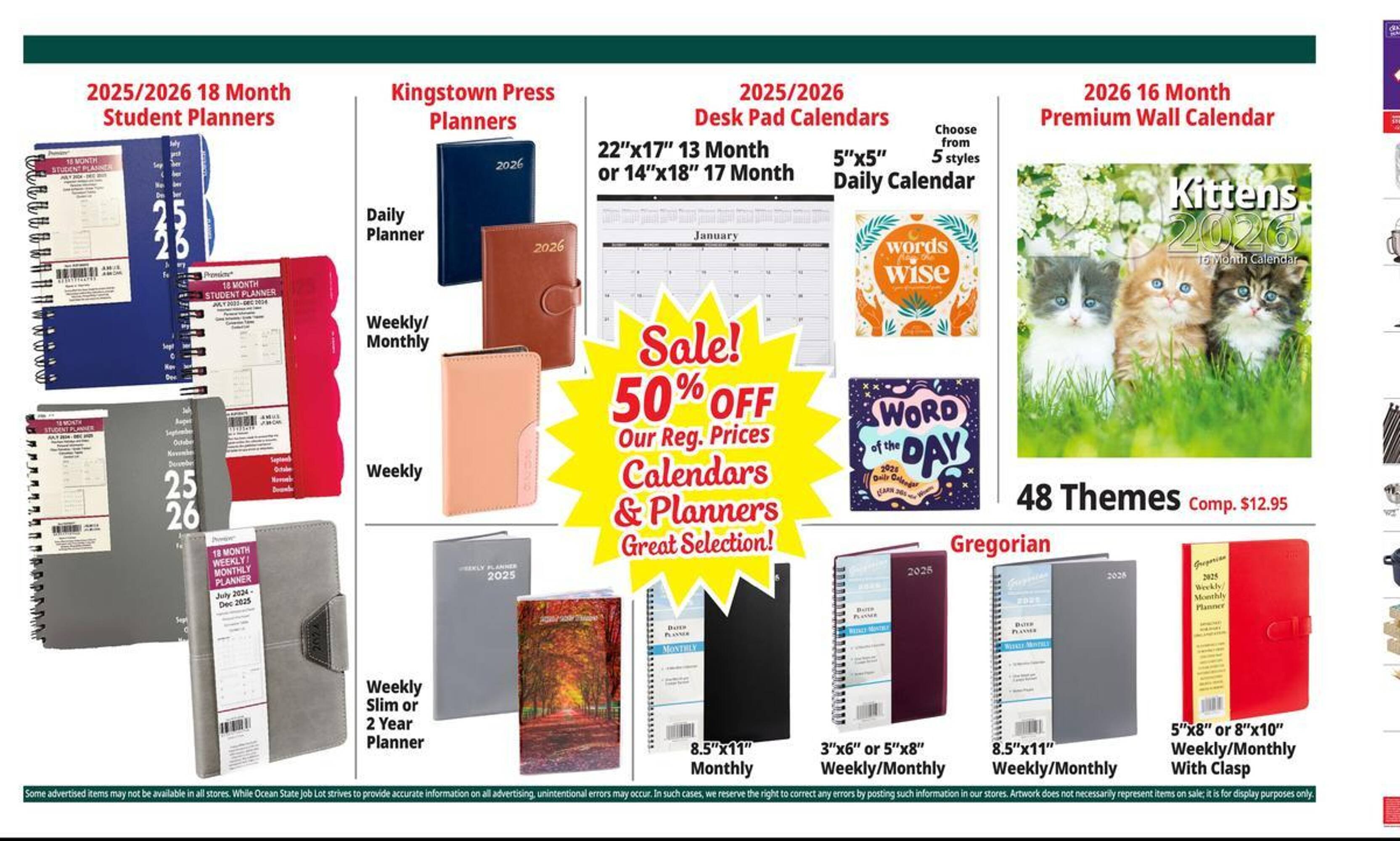 Ocean State Job Lot flyer