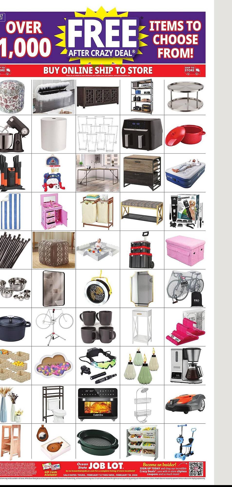 Ocean State Job Lot flyer