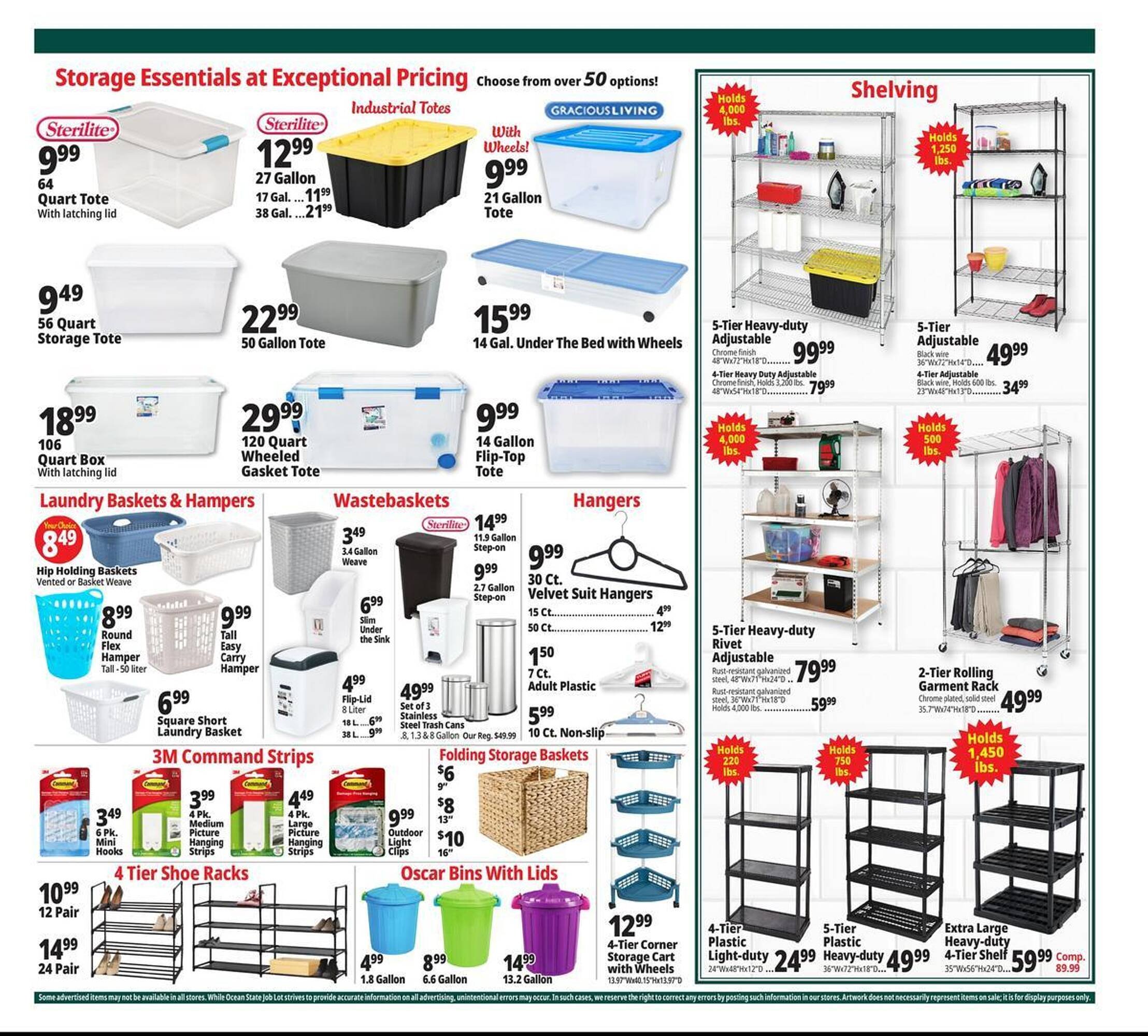 Ocean State Job Lot flyer
