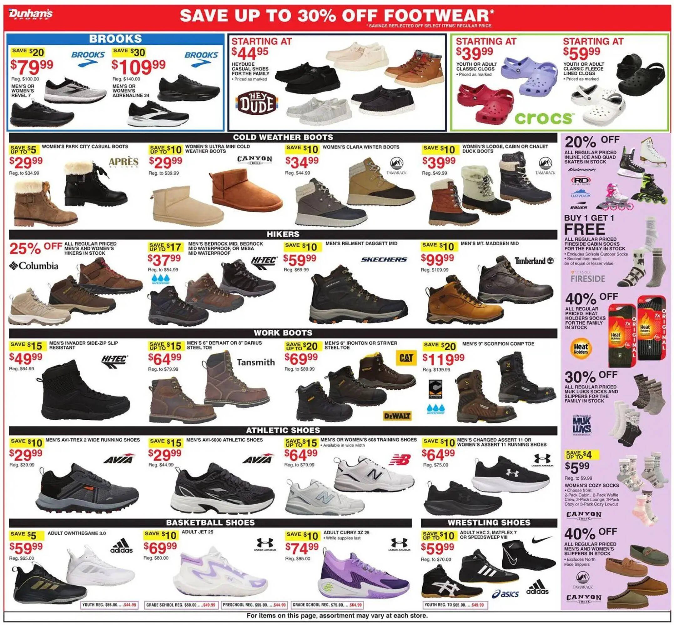 Dunham's Sports weekly ad