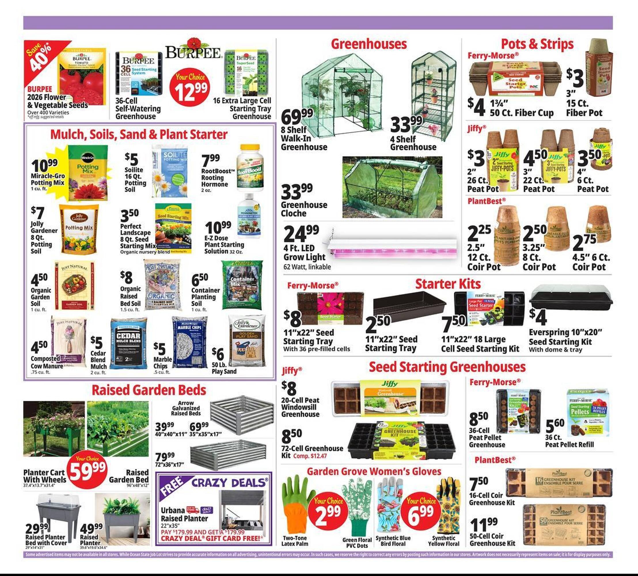 Ocean State Job Lot flyer