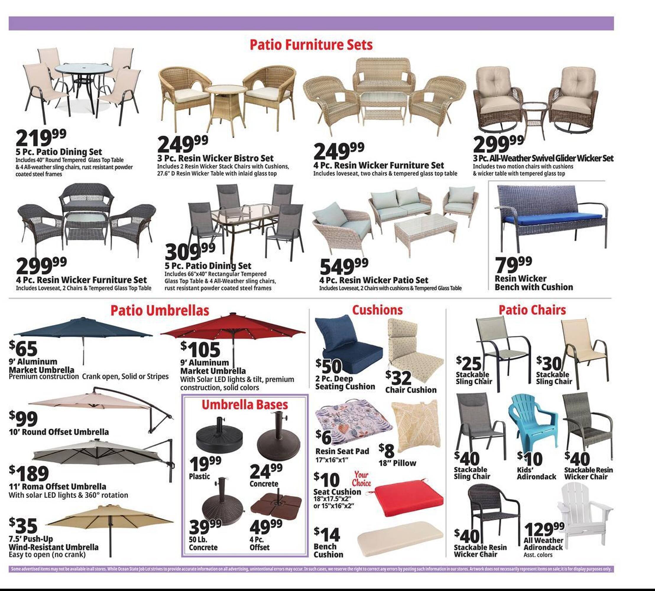 Ocean State Job Lot flyer