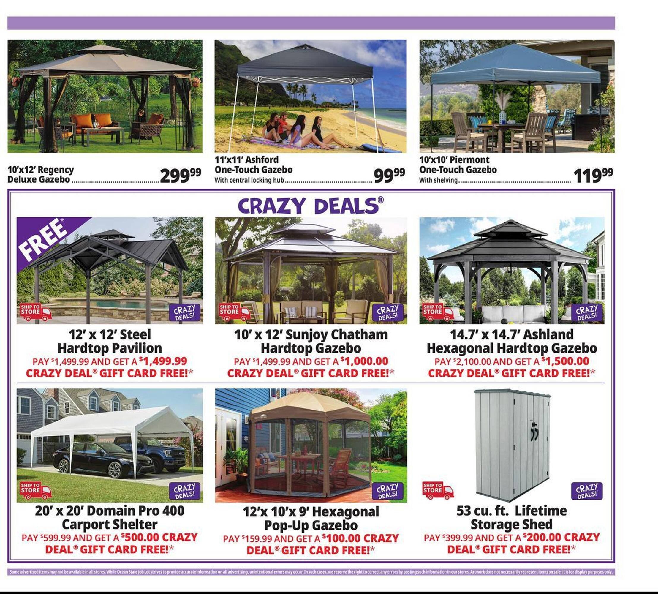 Ocean State Job Lot flyer