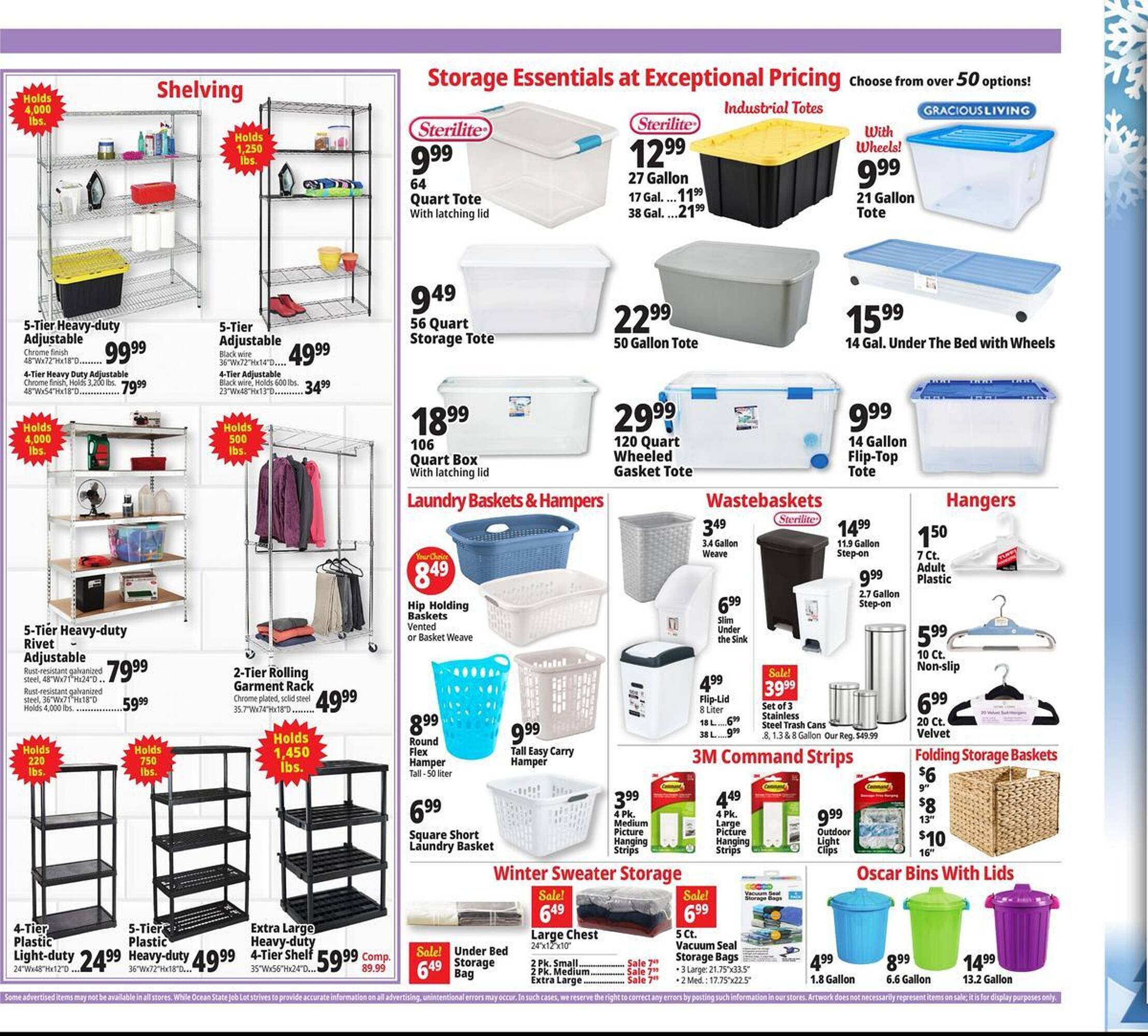 Ocean State Job Lot flyer