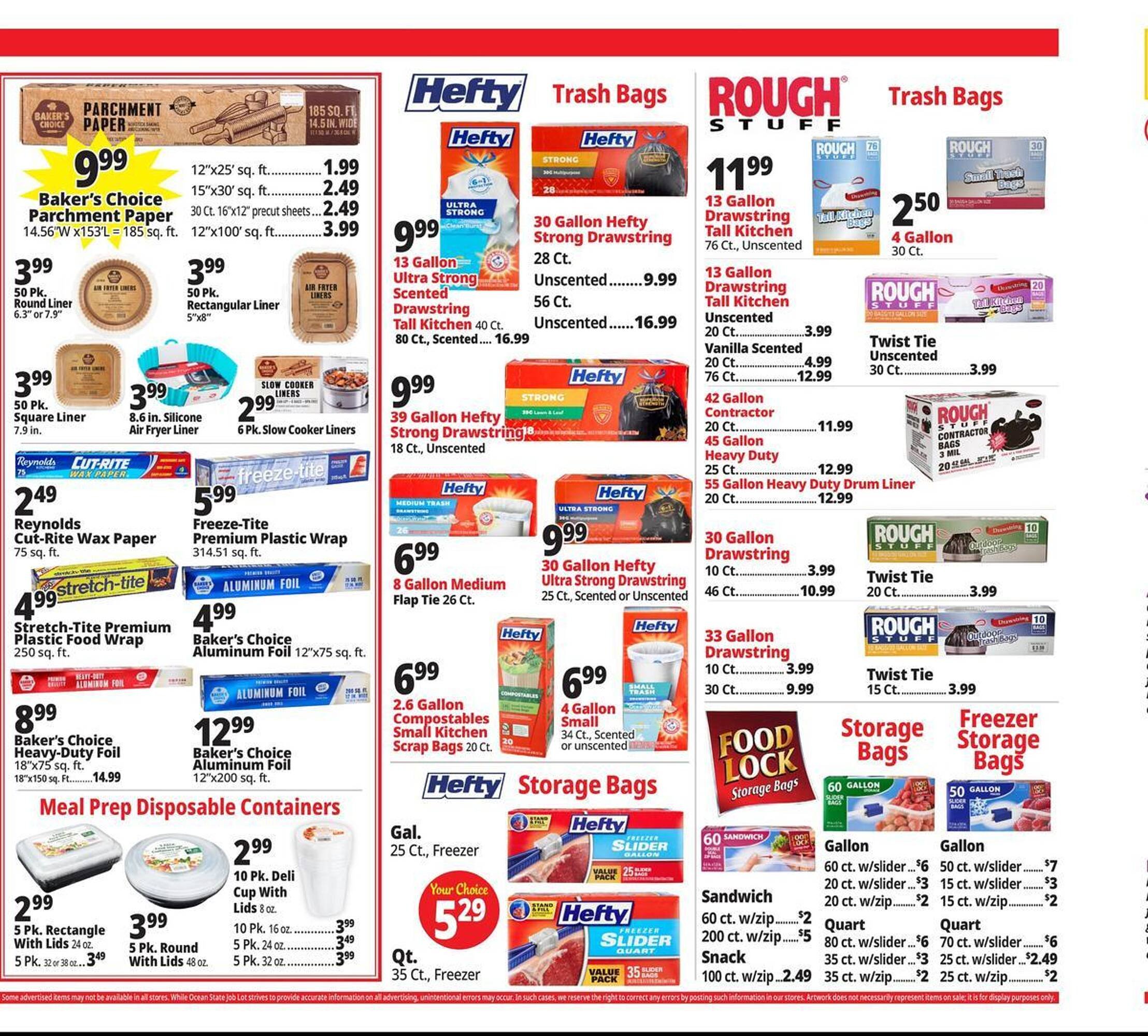 Ocean State Job Lot flyer