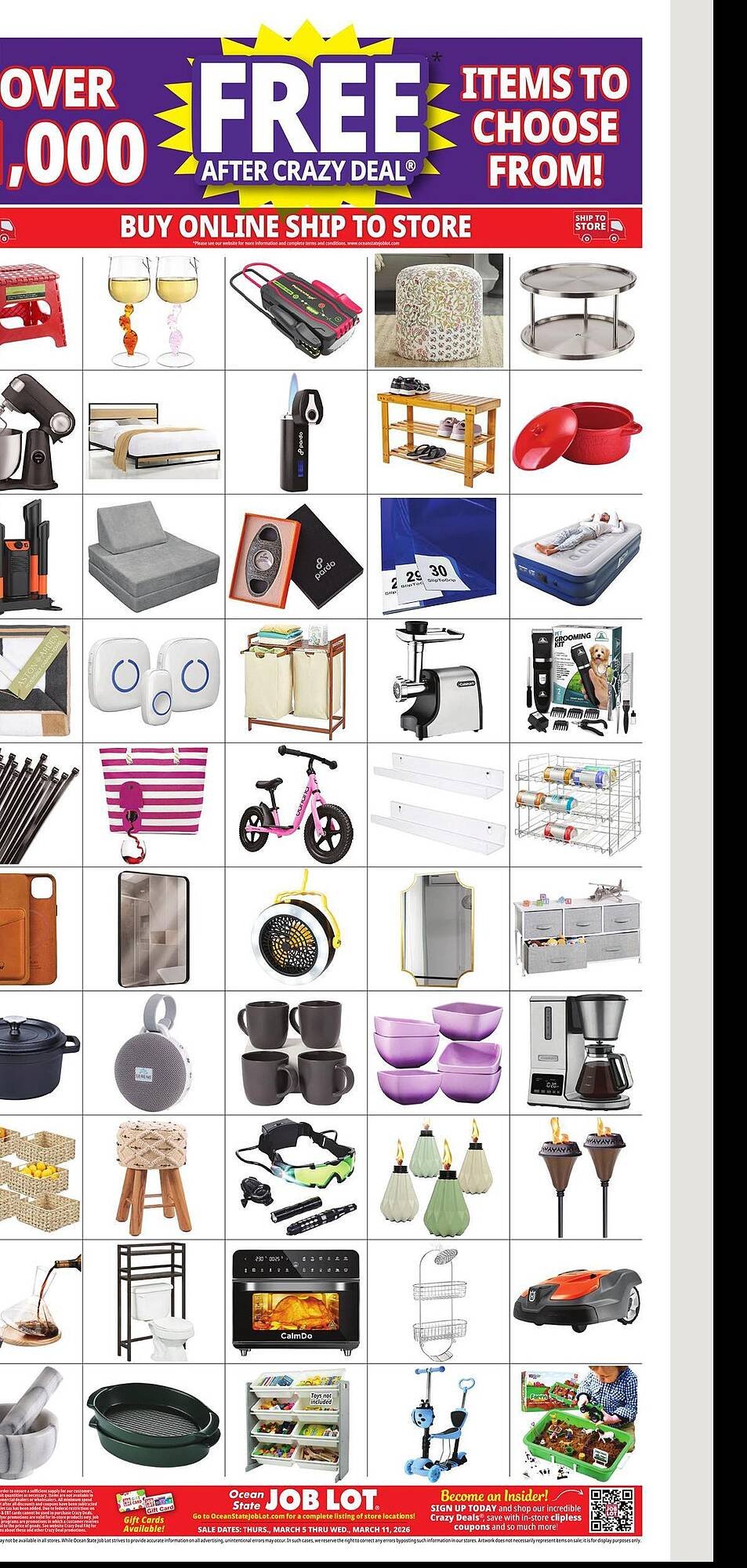 Ocean State Job Lot flyer